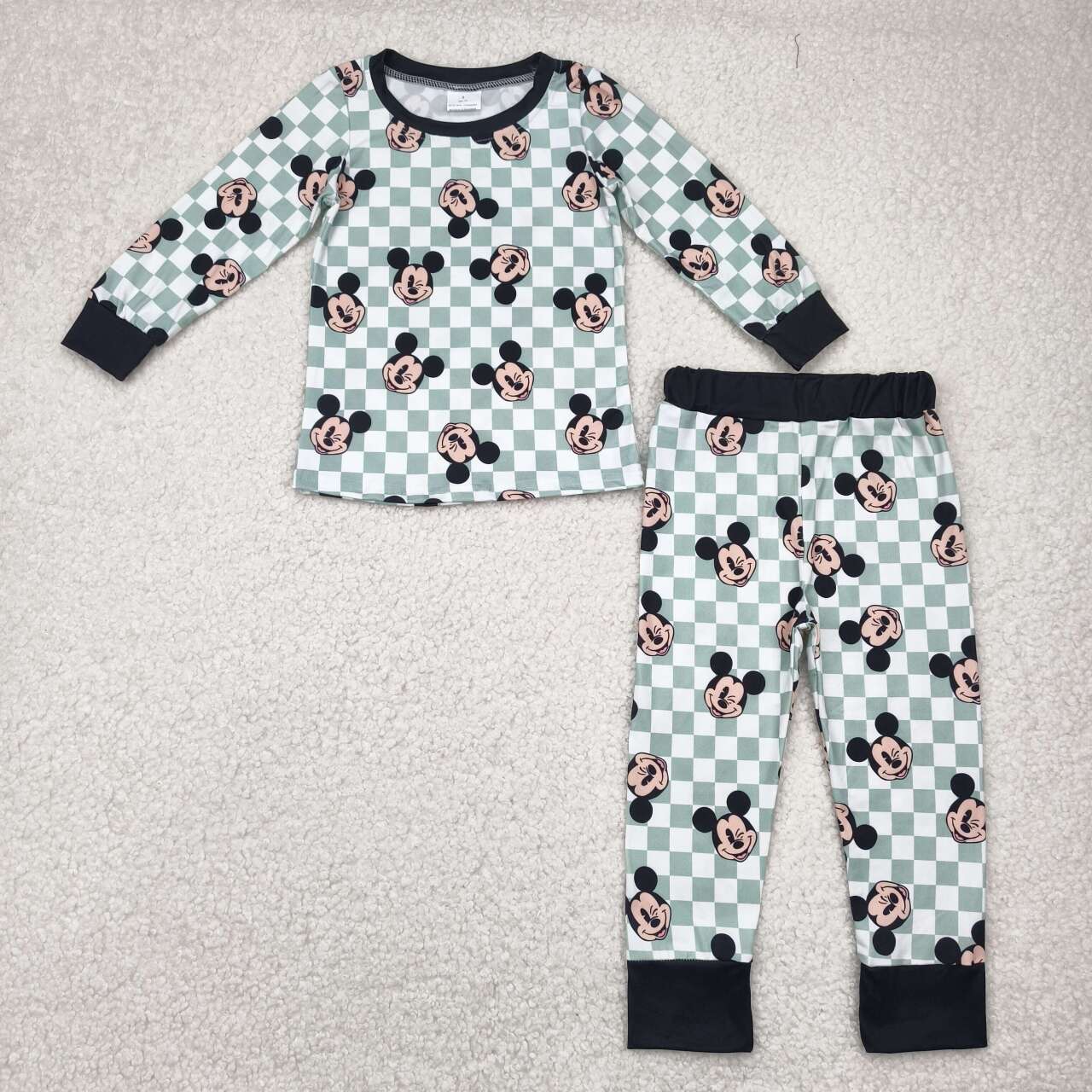 BLP0937 RTS boy clothes cartoon mouse boy winter set pajamas set