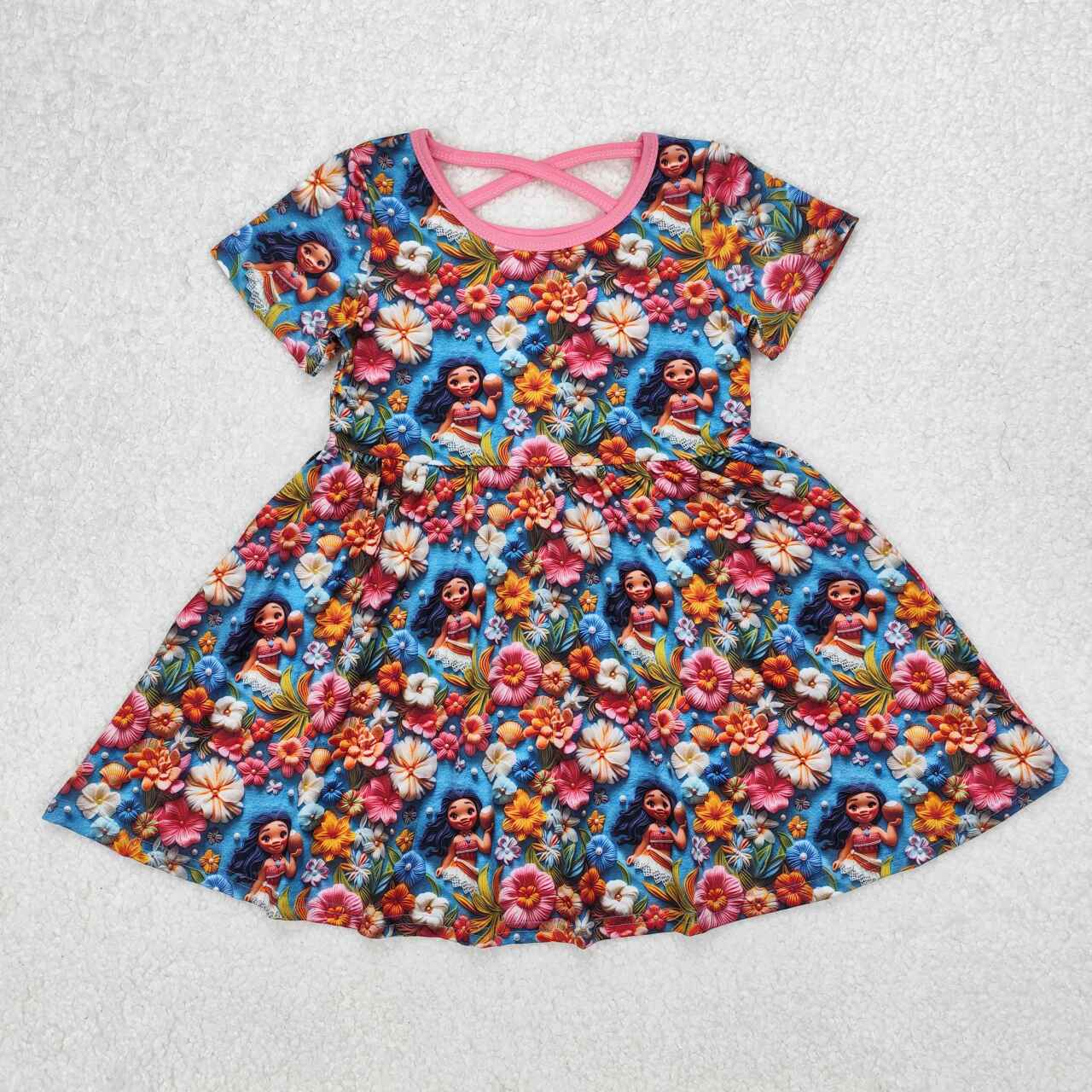 GSD1785 RTS Girl clothes sea cartoon girl summer dress