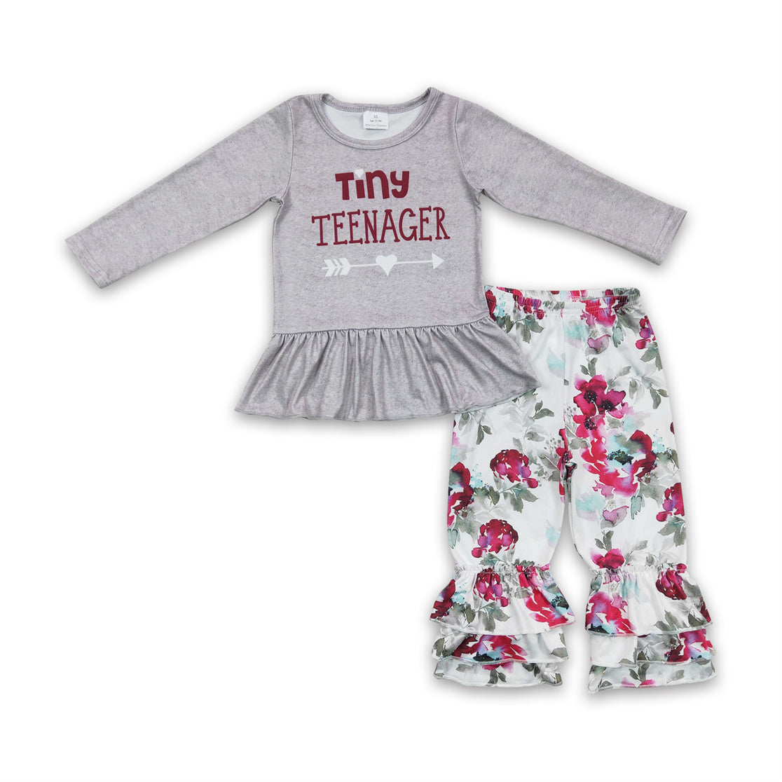 6 B12-17 baby girl clothes grey tiny winter outfits-promotion 2024.8.31 $2.99