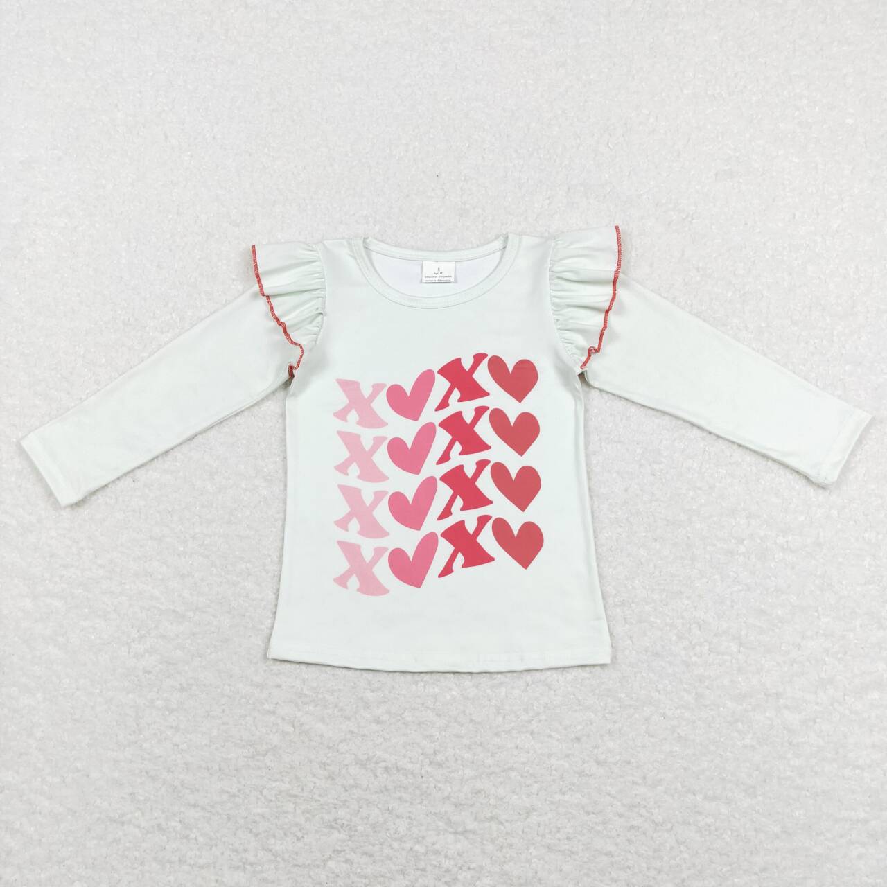 GT0441 RTS baby girl clothes xoxo girl valentines day clothes girl winter top