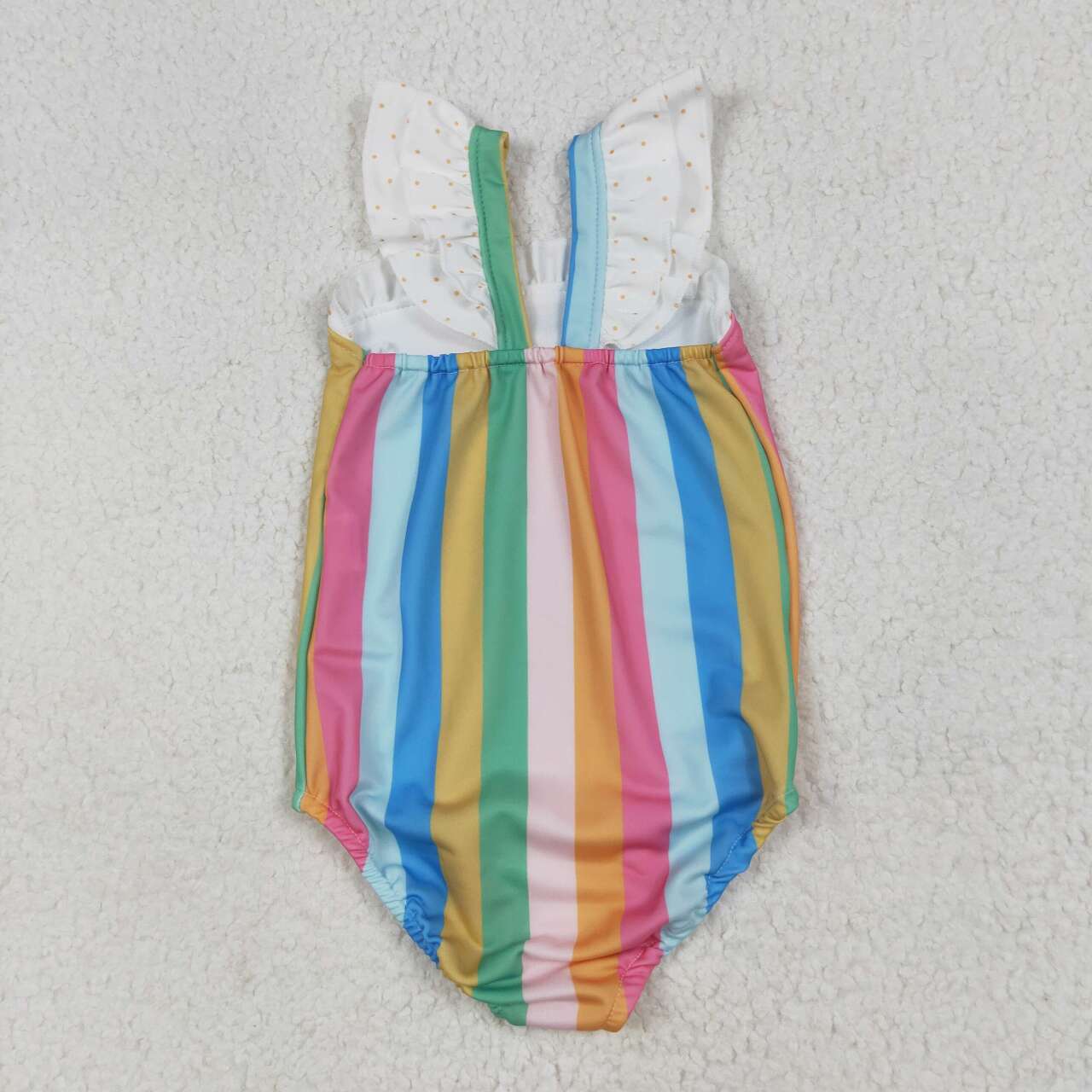 S0550 RTS baby girl clothes colorful stripes girl summer swimsuit beach wear 