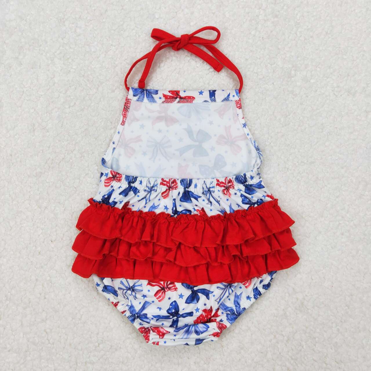 SR2591 RTS baby girl clothes bows girl 4th of July patriotic summer bubble 