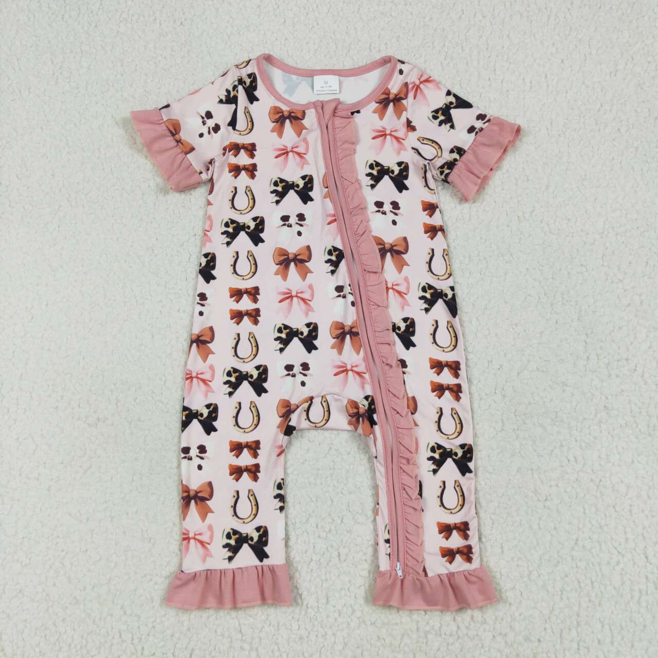 SR3116 RTS baby girl clothes bows toddler girl winter romper 