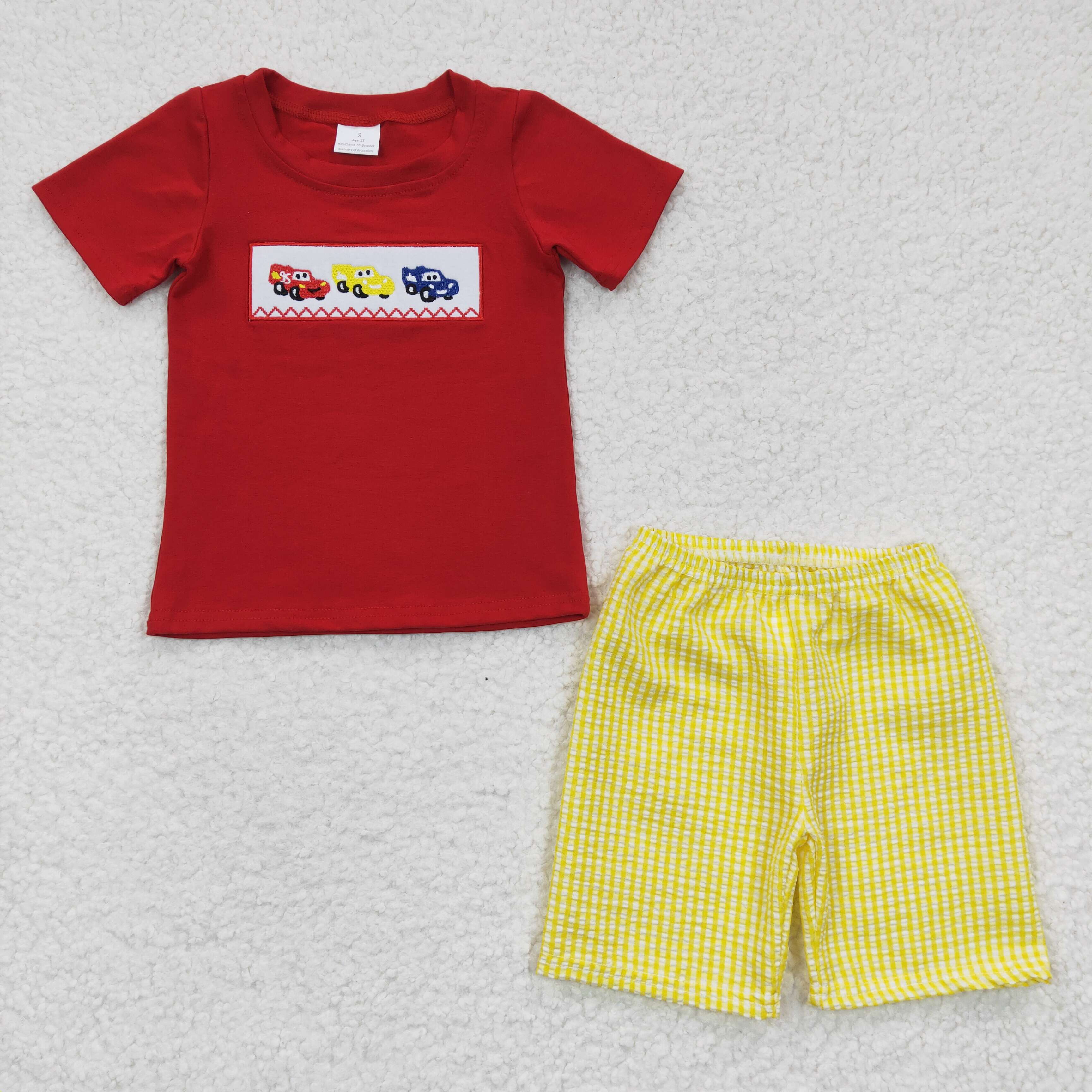 BSSO0133 kids clothes boys embroidery summer outfits-promotion $5.5 2026.3.14