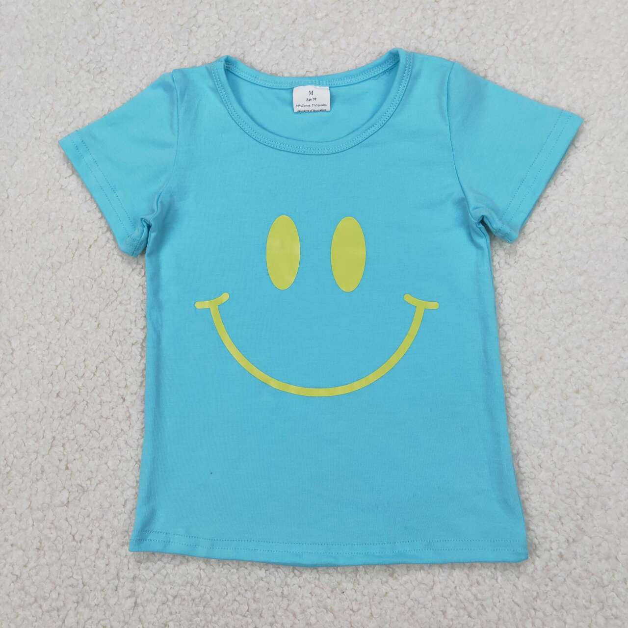 GSSO2411 RTS girl clothes smile toddler girl  summer outfit