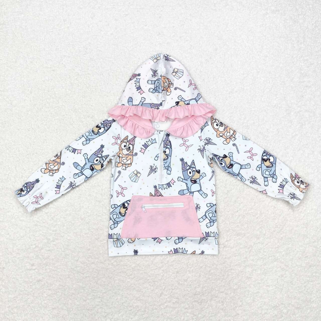 GT0634 RTS toddler girl clothes cartoon dog girl winter hoodie top