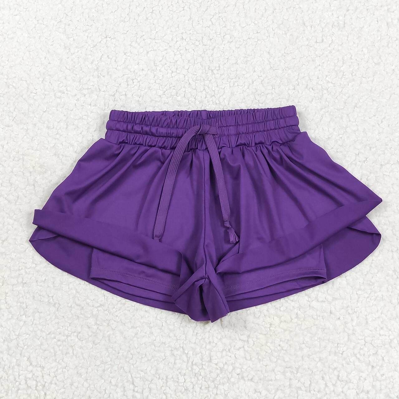SS0602 RTS girl clothes purple girl summer yoga clothes atheletic clothes
