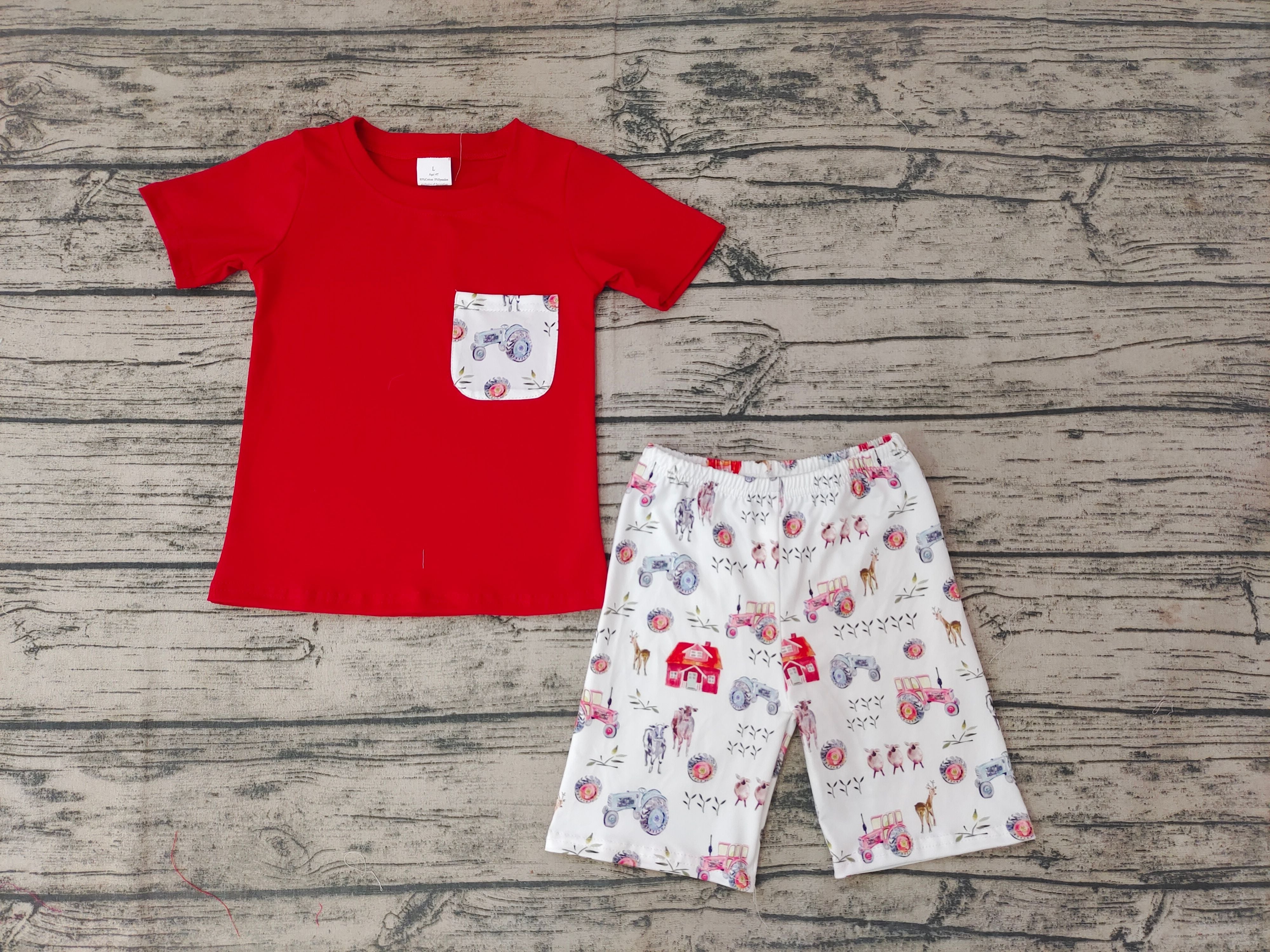 BSSO0120 baby boy clothes  summer outfits baby shorts set-promotion 2025.5.10 $5.5