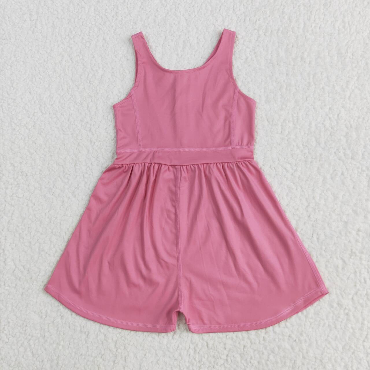 SR3024 RTS girl clothes pink girls summer jumpsuit yoga clothes atheletic clothes
