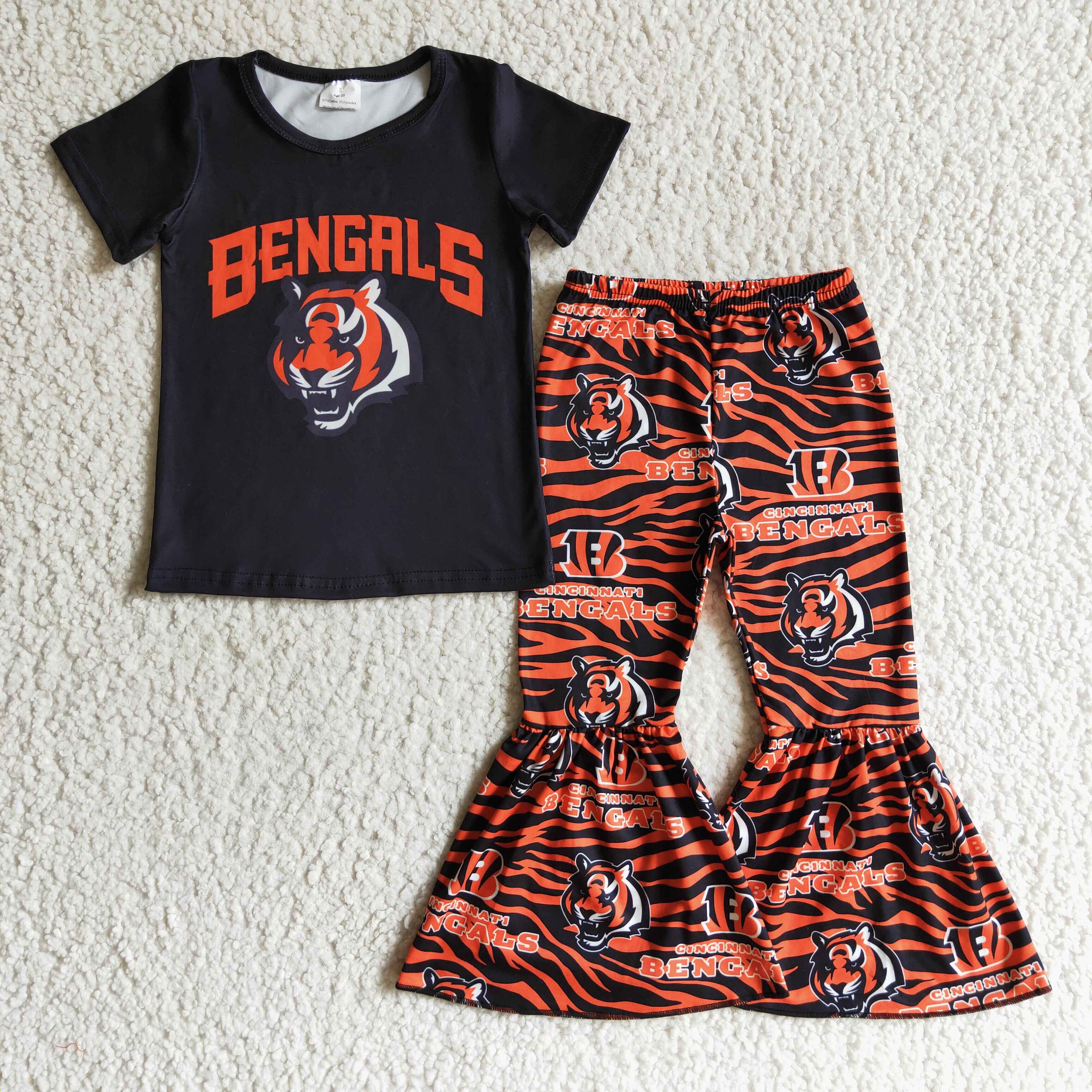 GSPO0187 fall boutique kids clothing tiger designer clothes girl state set-promotion 2025.10.18 $5.5
