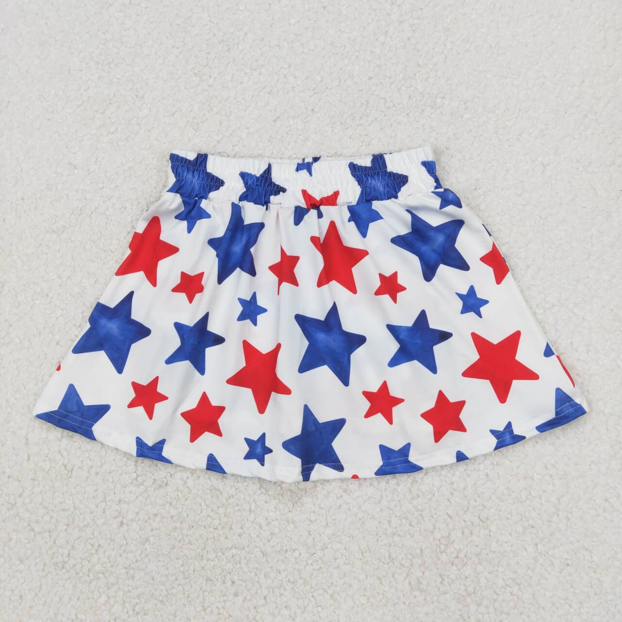 GLK0055 RTS baby girls clothes star girl 4th of July patriotic shots skirt