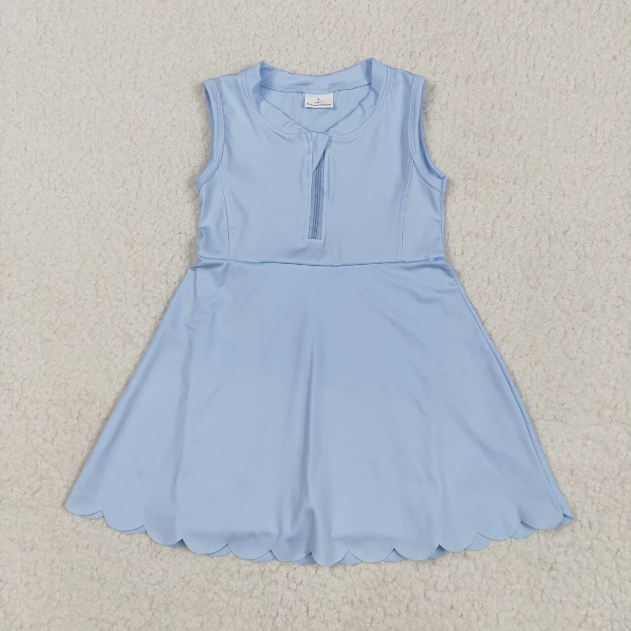 GSD2088 RTS girl clothes blue girl summer dress yoga clothes atheletic sports clothes