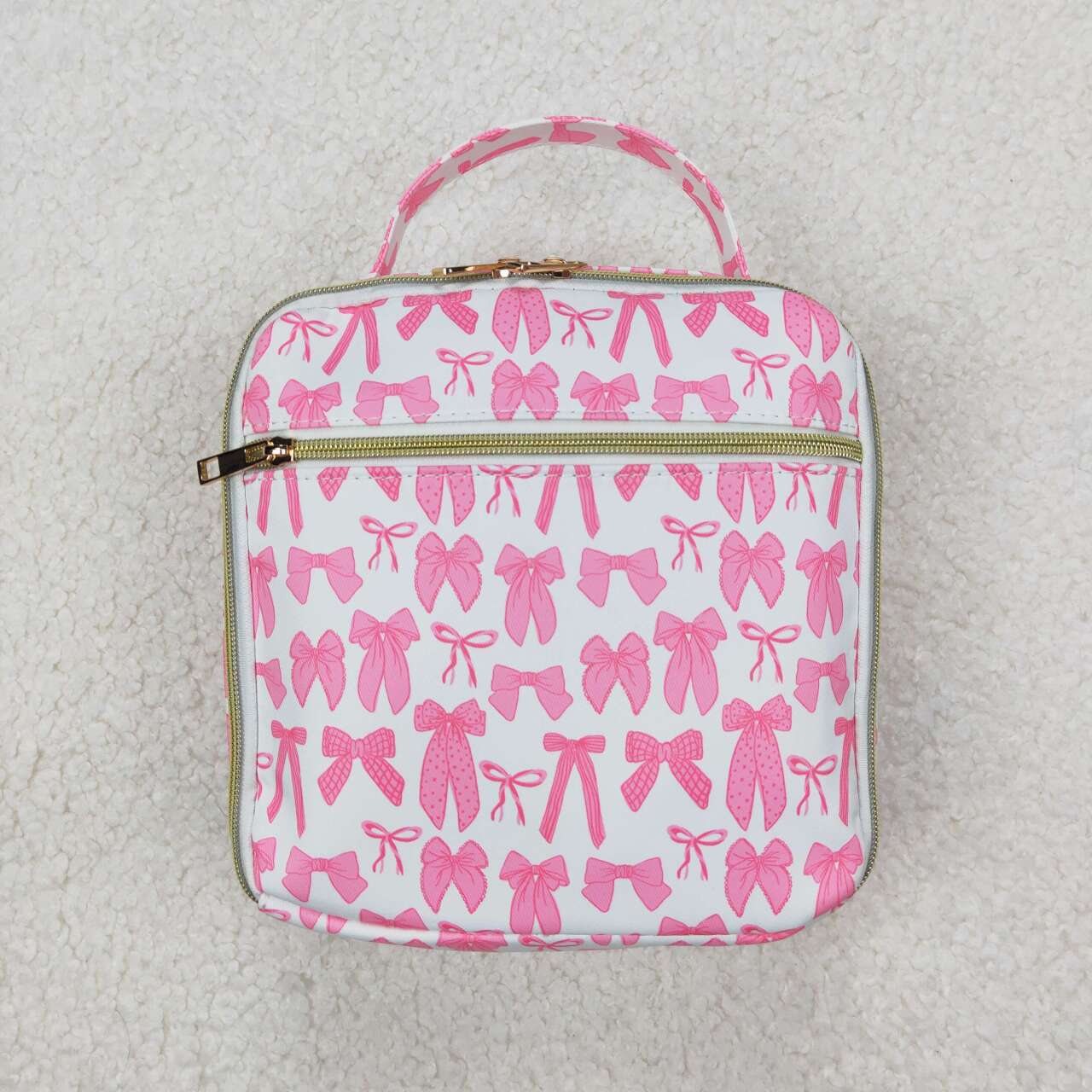 BA0284 RTS Lunch bag pink bows baby lunch box bag 
