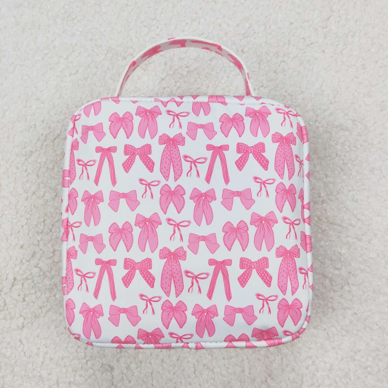 BA0284 RTS Lunch bag pink bows baby lunch box bag 