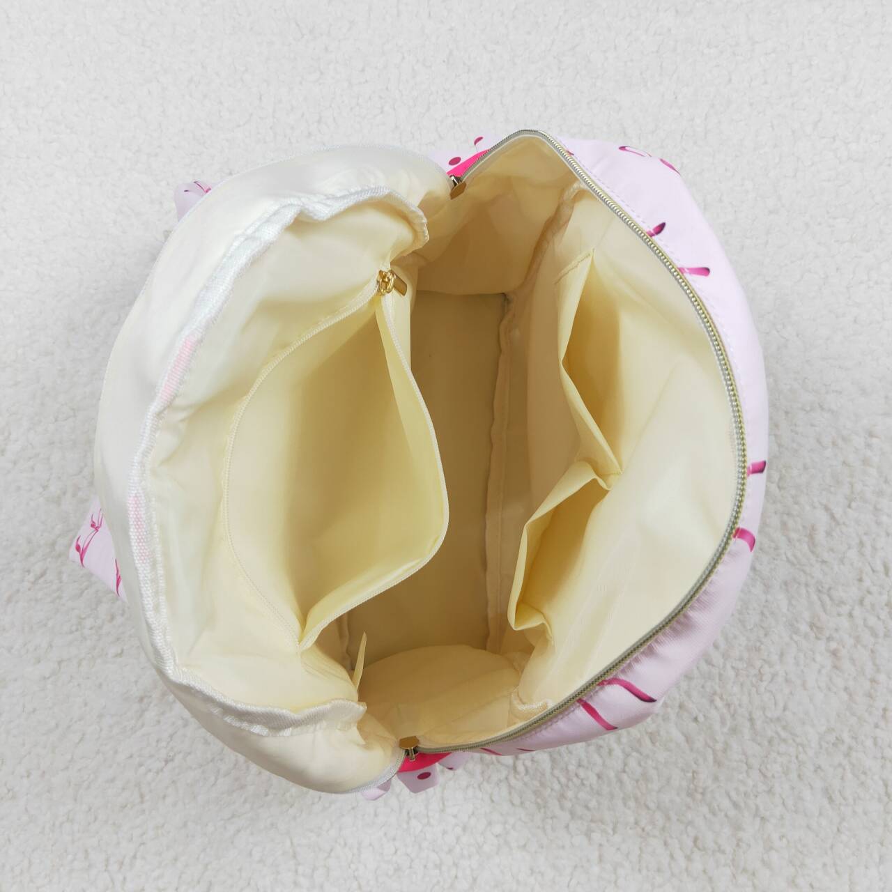 BA0233 RTS toddler backpack bow print print baby  gift preschool bag Sizes:13.2*17*5 Iinches