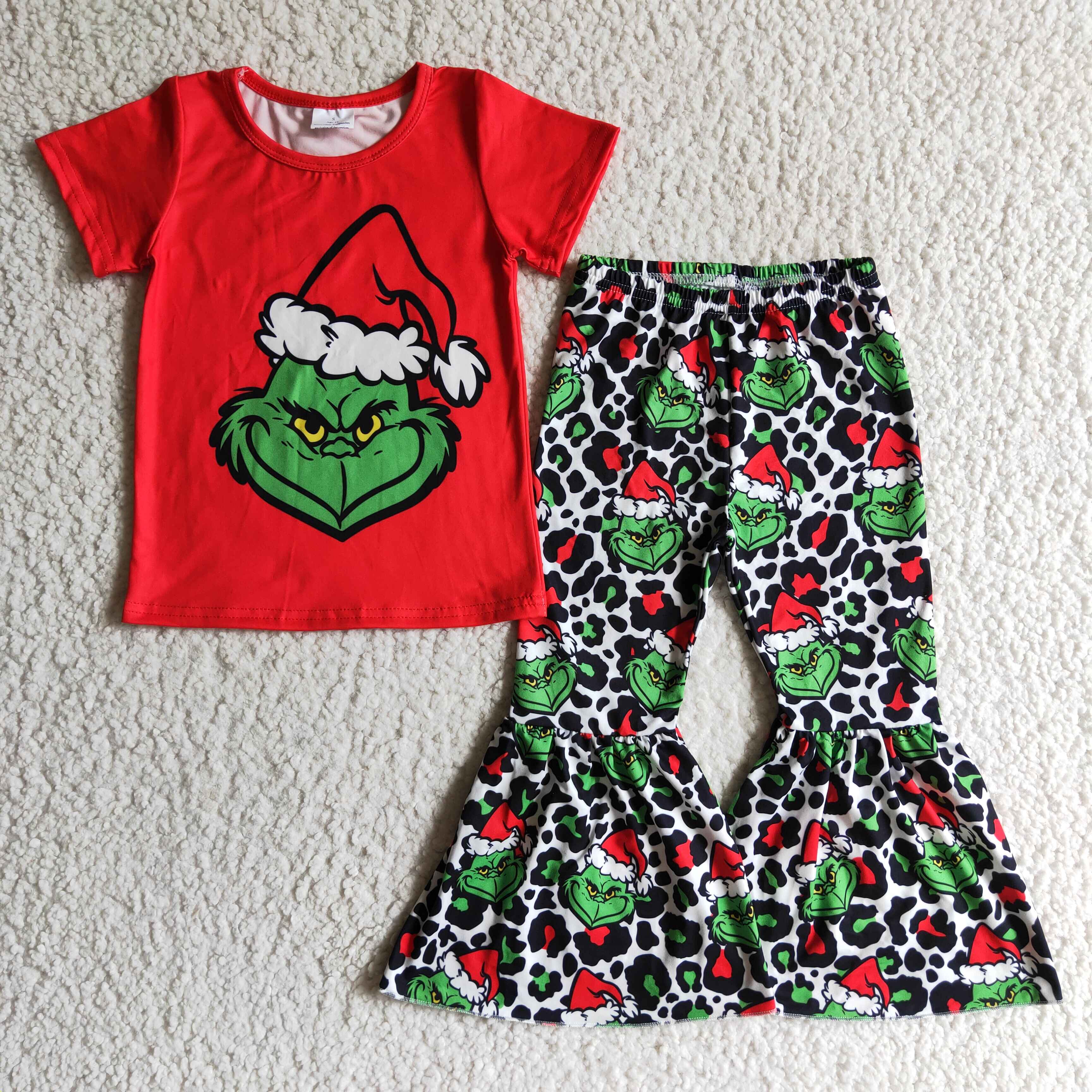 GSPO0162 toddler girl clothes christmas clothes cartoon set-promotion 2025.10.18 $5.5