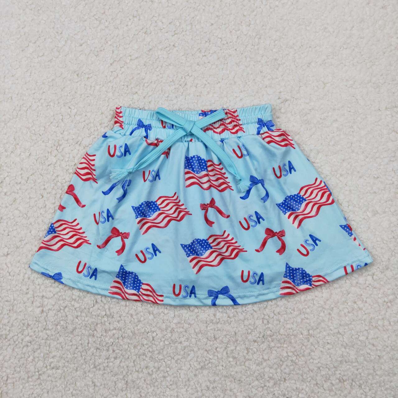 GLK0050 RTS baby girls clothes glad girl summer shorts skirt 4th of July clothes
