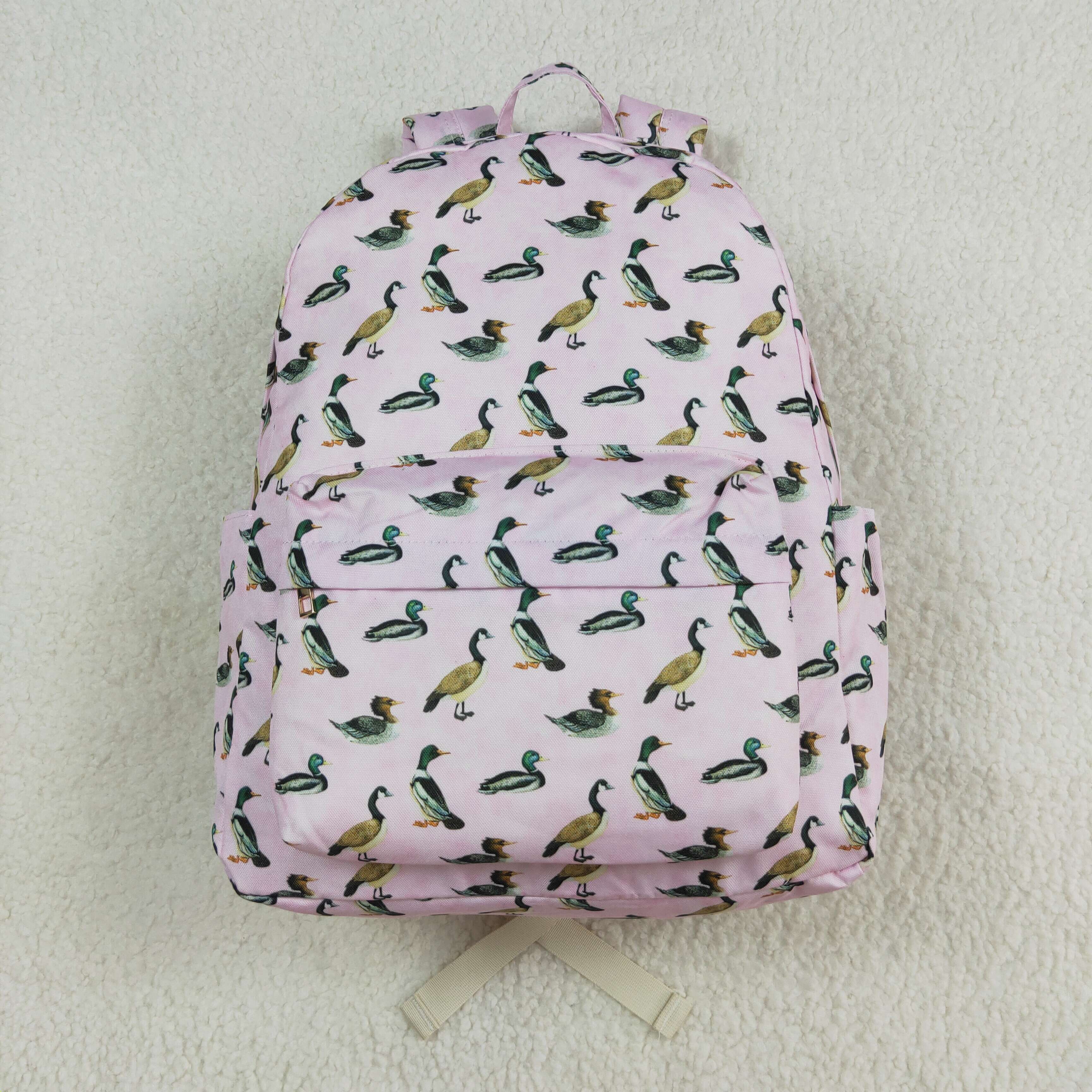 BA0203 RTS toddler backpack mallard baby girl gift preschool bag Size:13.2*17*5 Iinches