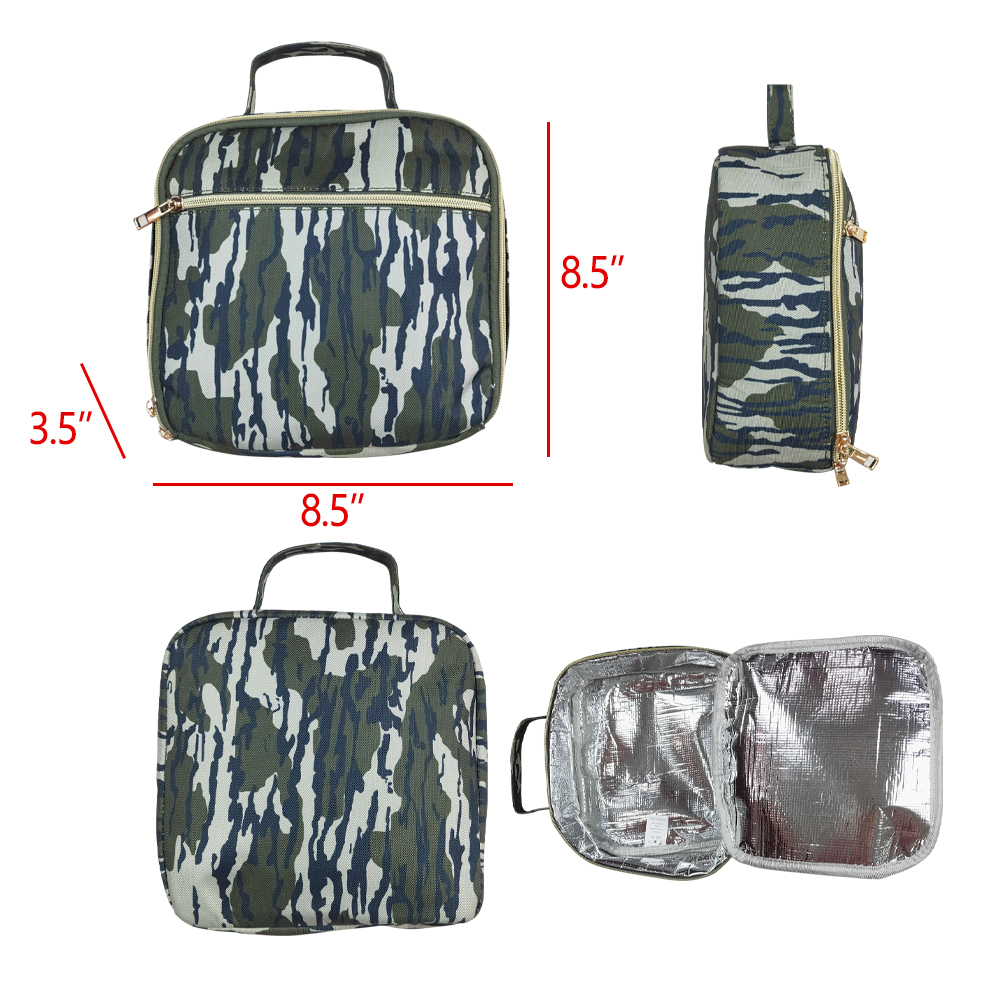 BA0228 RTS baby  bag camouflage baby lunch box  bag Size：3.5*8.5*8.5 inches