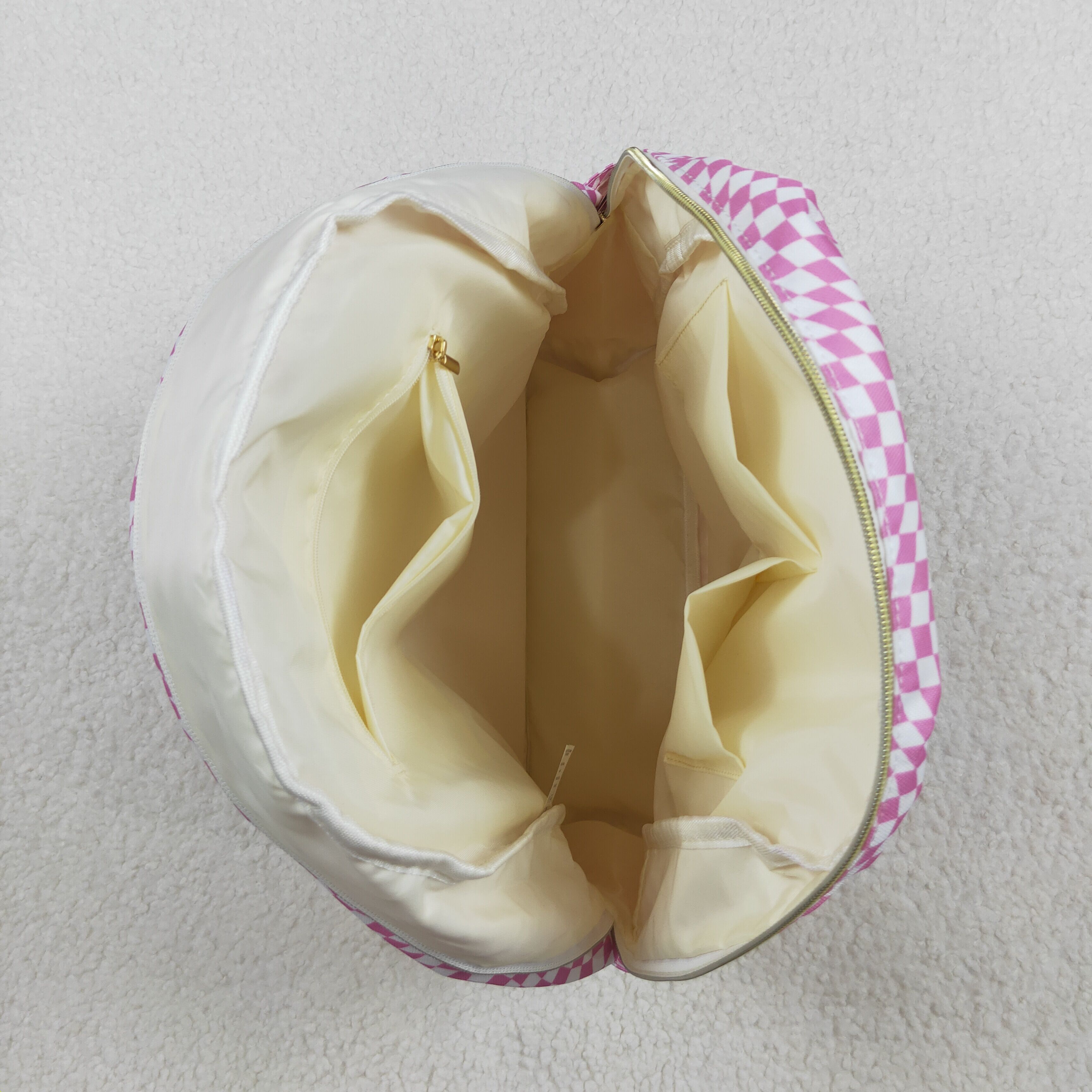 BA0245 RTS toddler backpack pink gingham baby  gift preschool bag