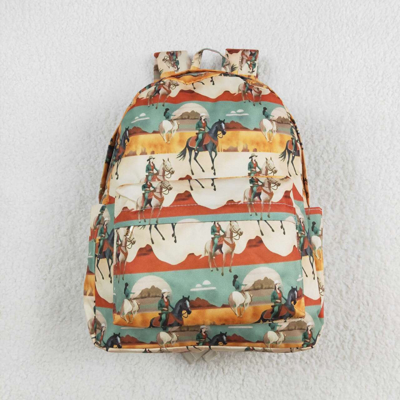 BA0266 RTS toddler backpack cowboy western baby gift preschool bag Sizes: 17*13.2*5 inches