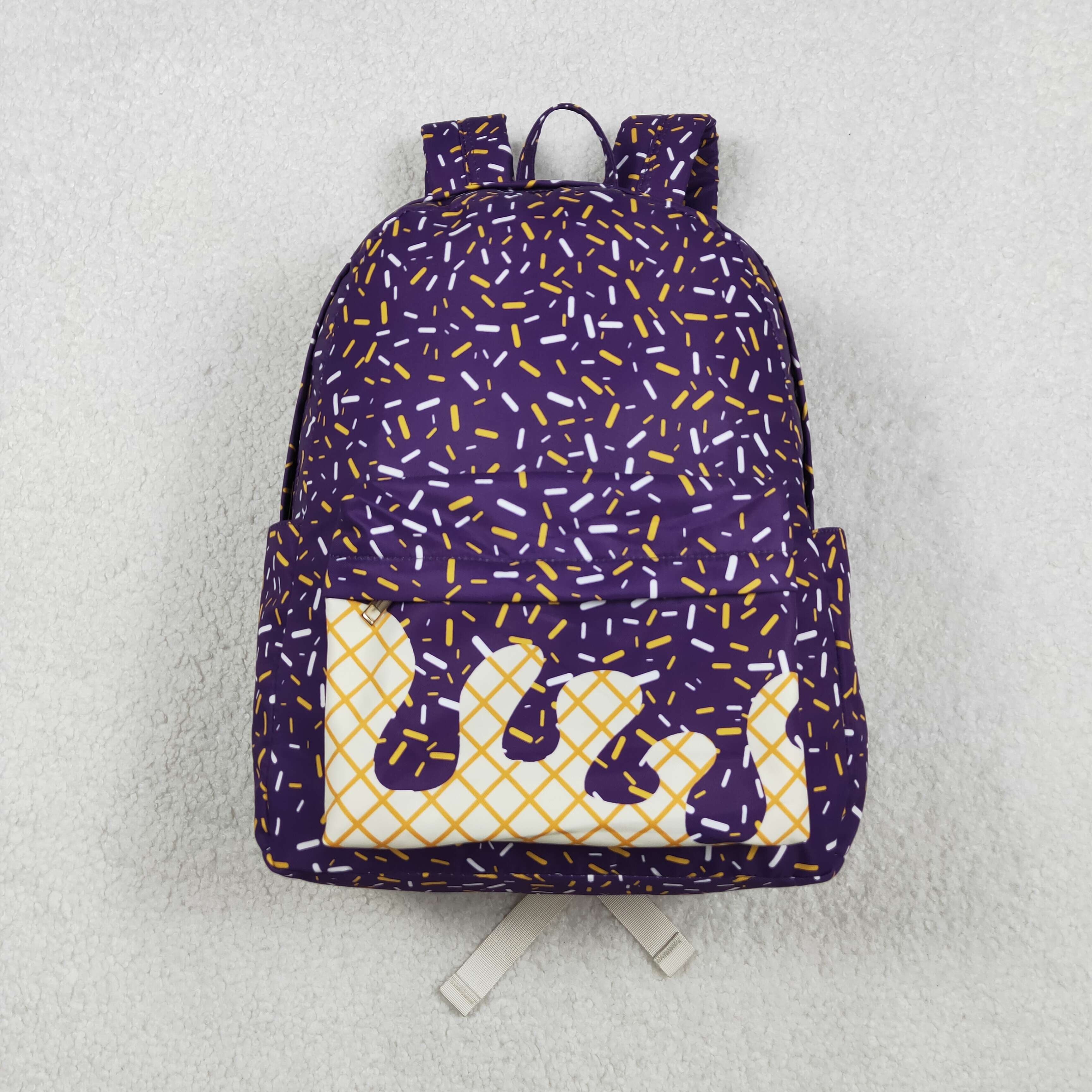 BA0327 RTS toddler backpack ice cream purple baby gift school bag