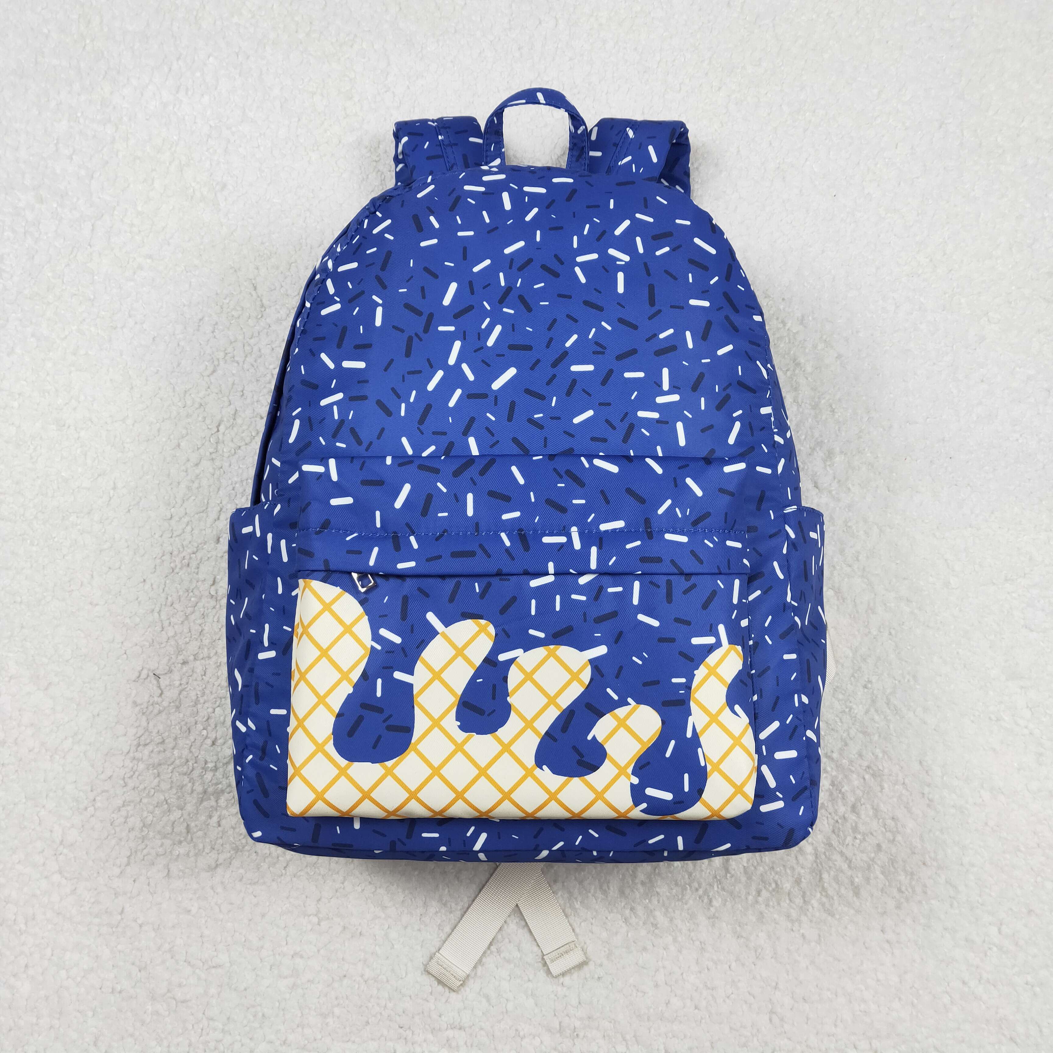 BA0340 RTS toddler backpack blue ice cream baby gift school bag