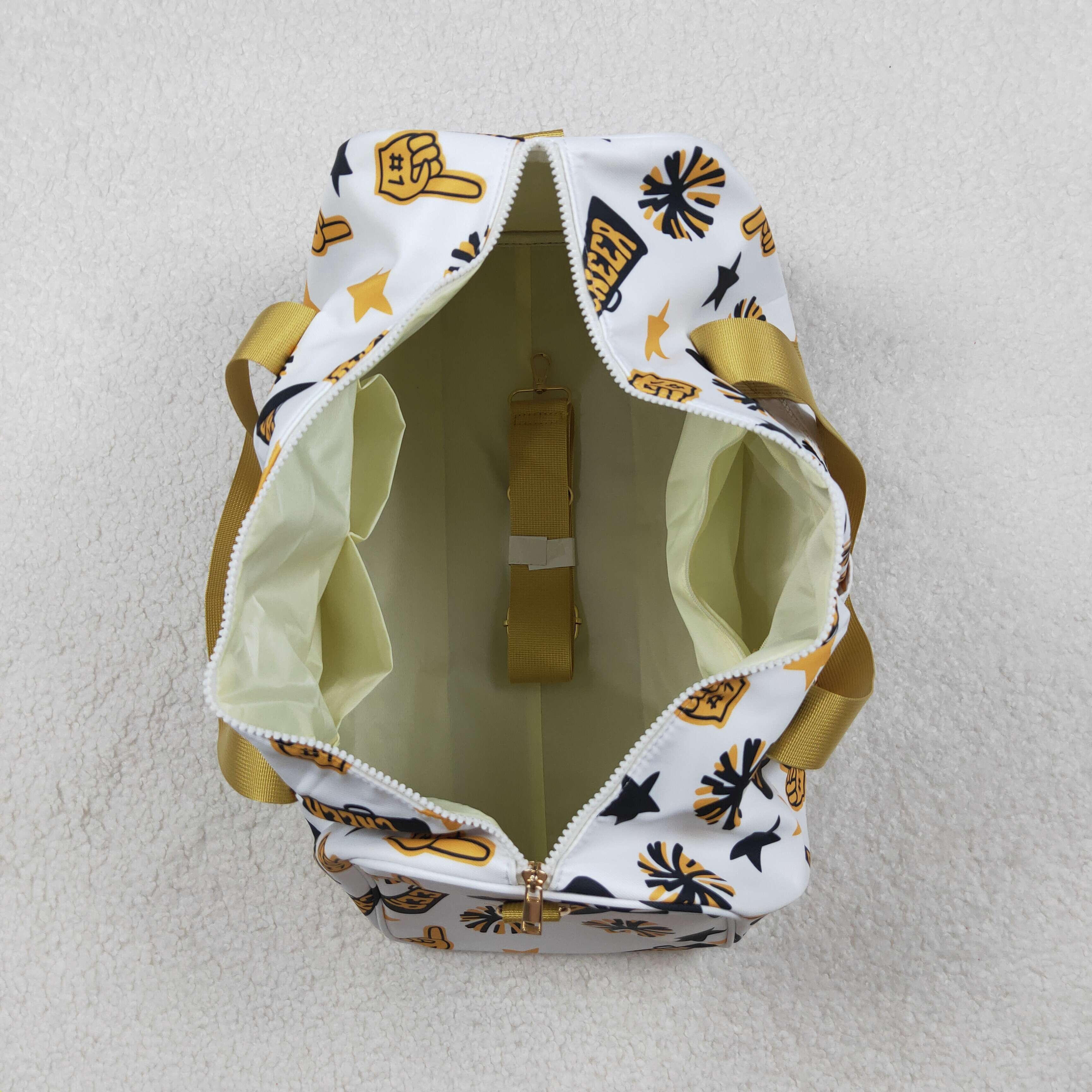 BA0370 RTS Tote bag yelllow go team print baby bag handbag duffels bag