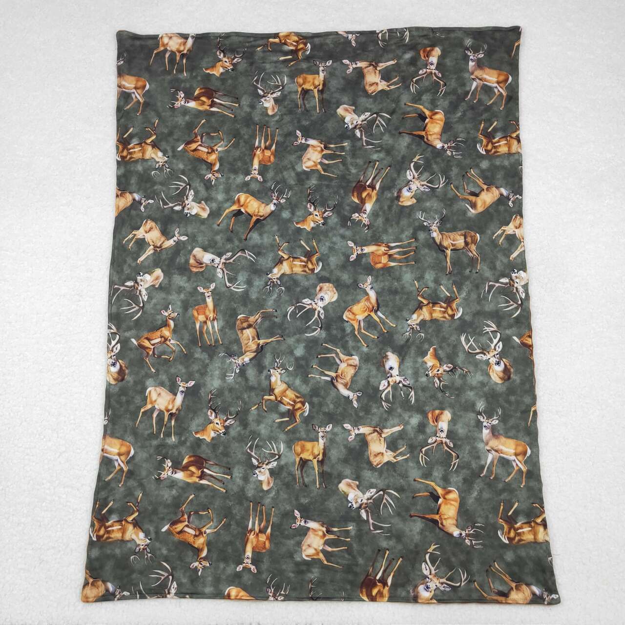 BL0168 RTS baby blanket deer hunting baby minky blanket 