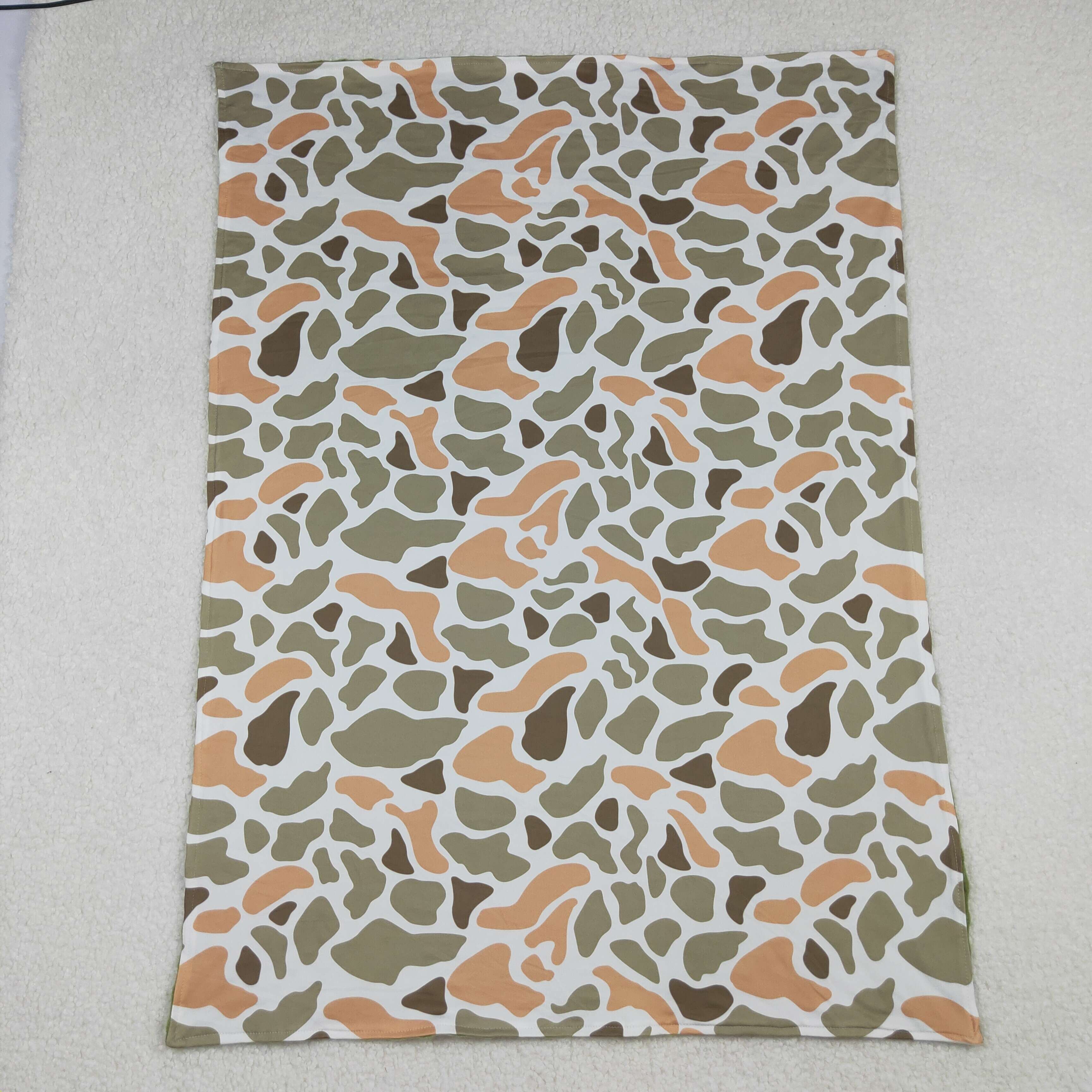 BL0223 RTS baby blanket camo print baby girl christmas blanket