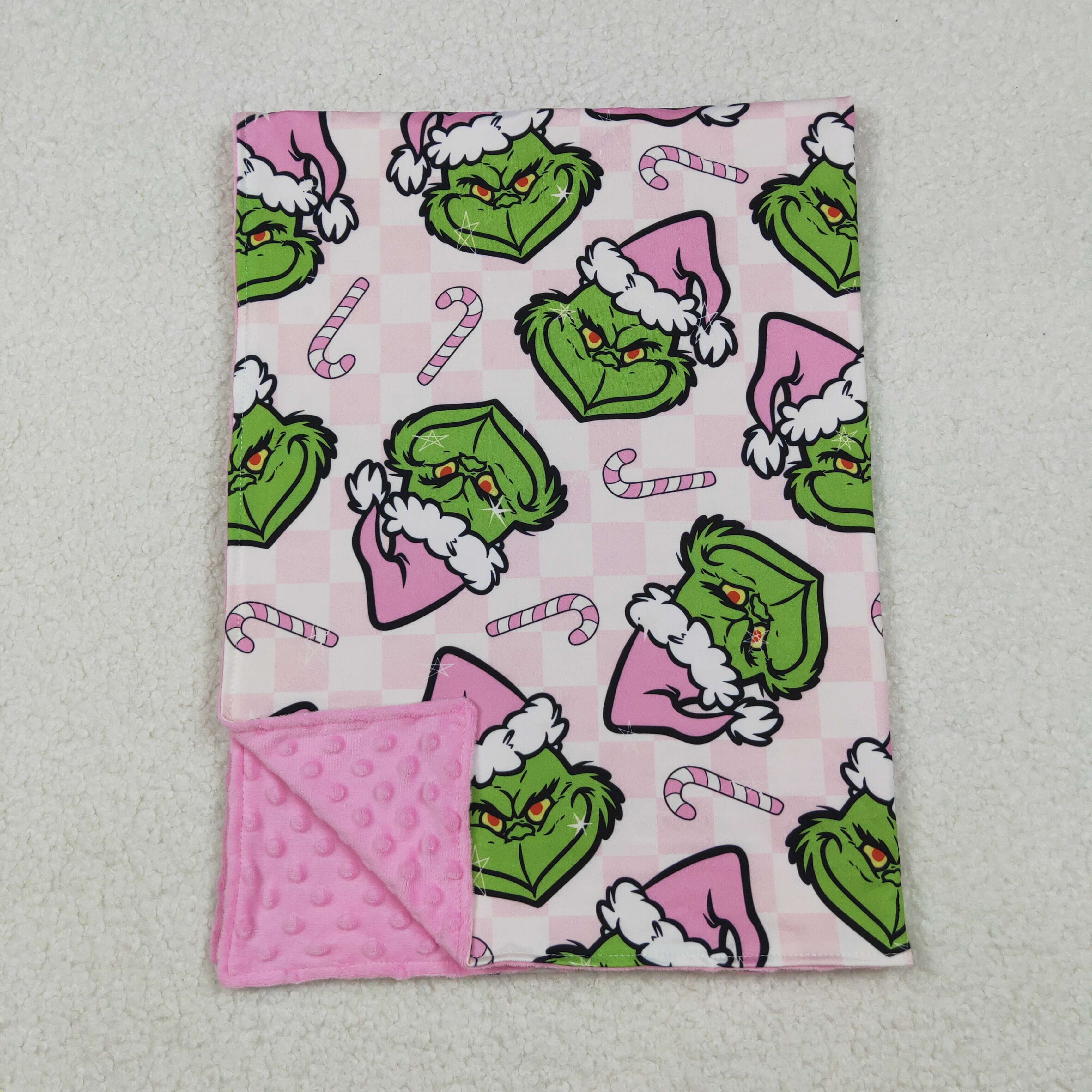 BL0225 RTS baby blanket cartoon print baby girl christmas blanket