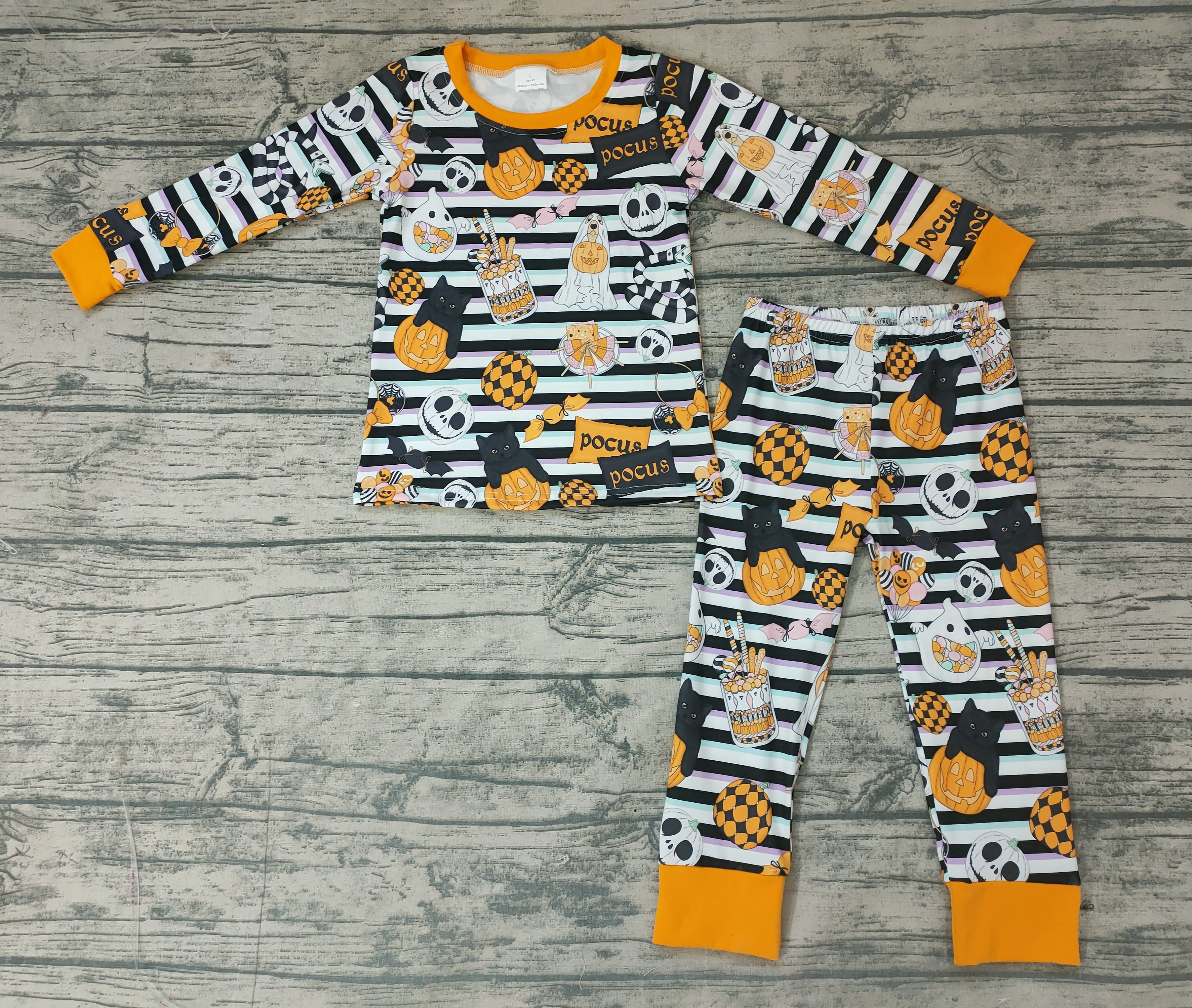 BLP0088 pumpkin sleepwear boy halloween pajamas-promotion 2024.9.28 $5.5