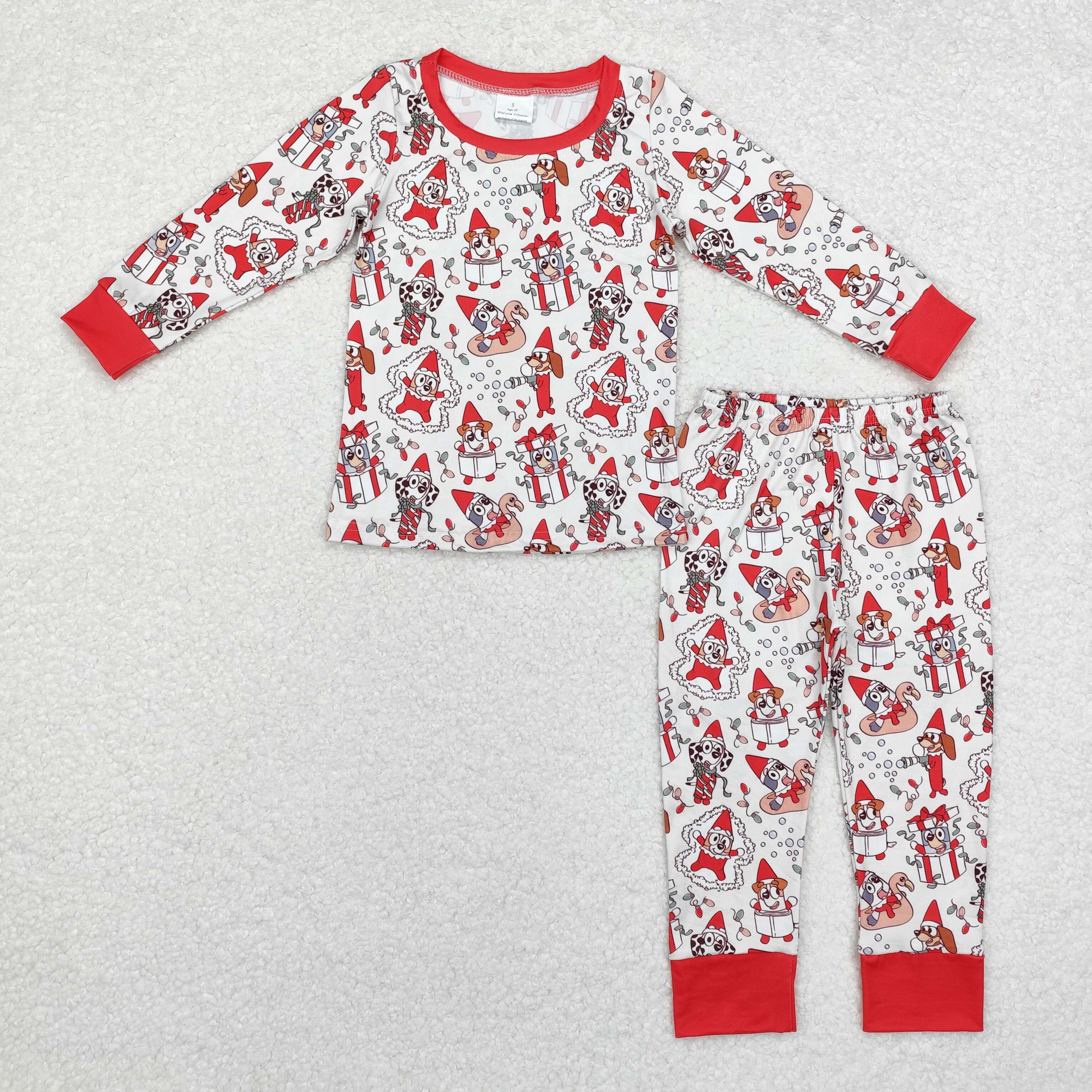 BLP0721 RTS  toddler boy clothes cartoon dog boy christmas winter outfit