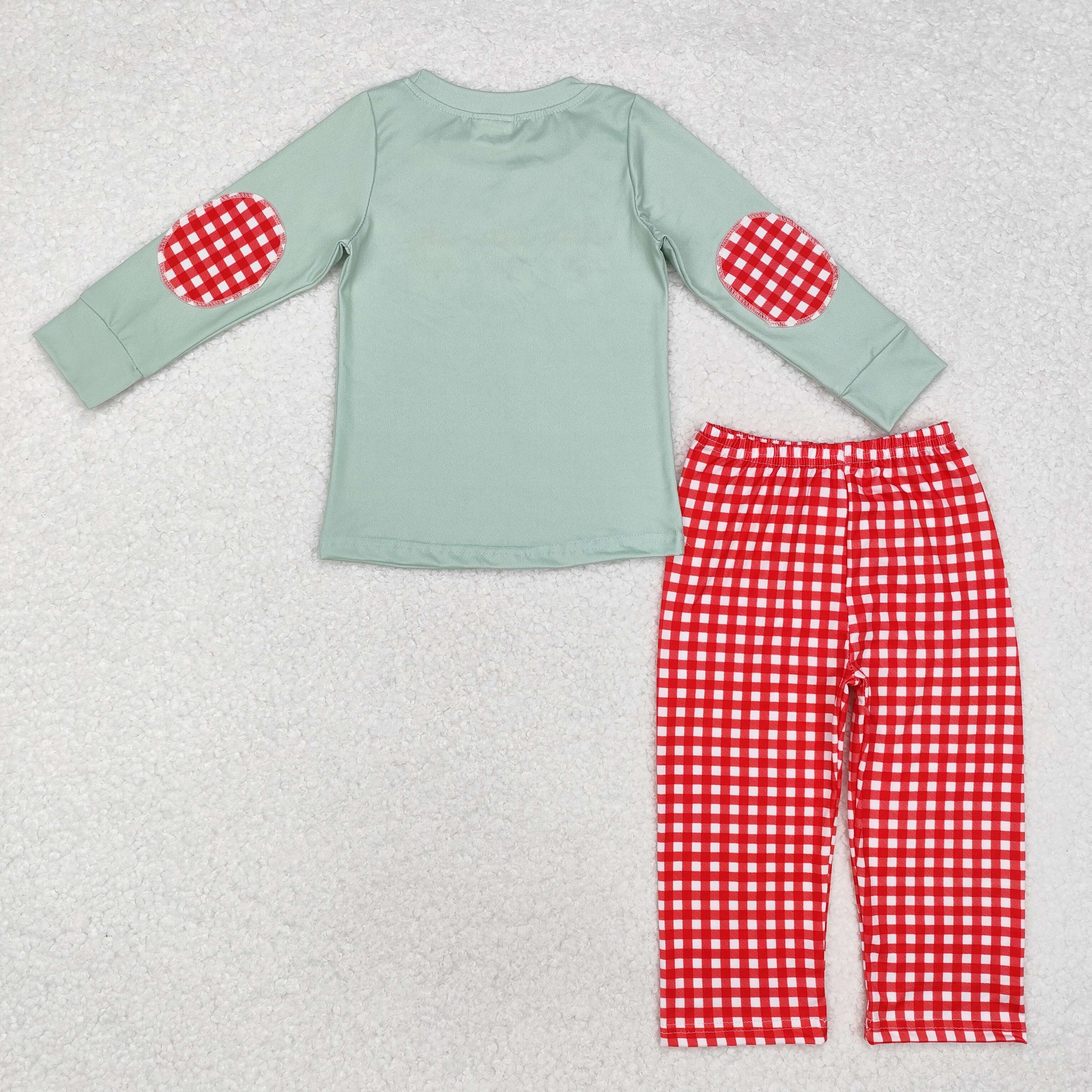 BLP0774 RTS  toddler boy clothes santa boy  christmas set
