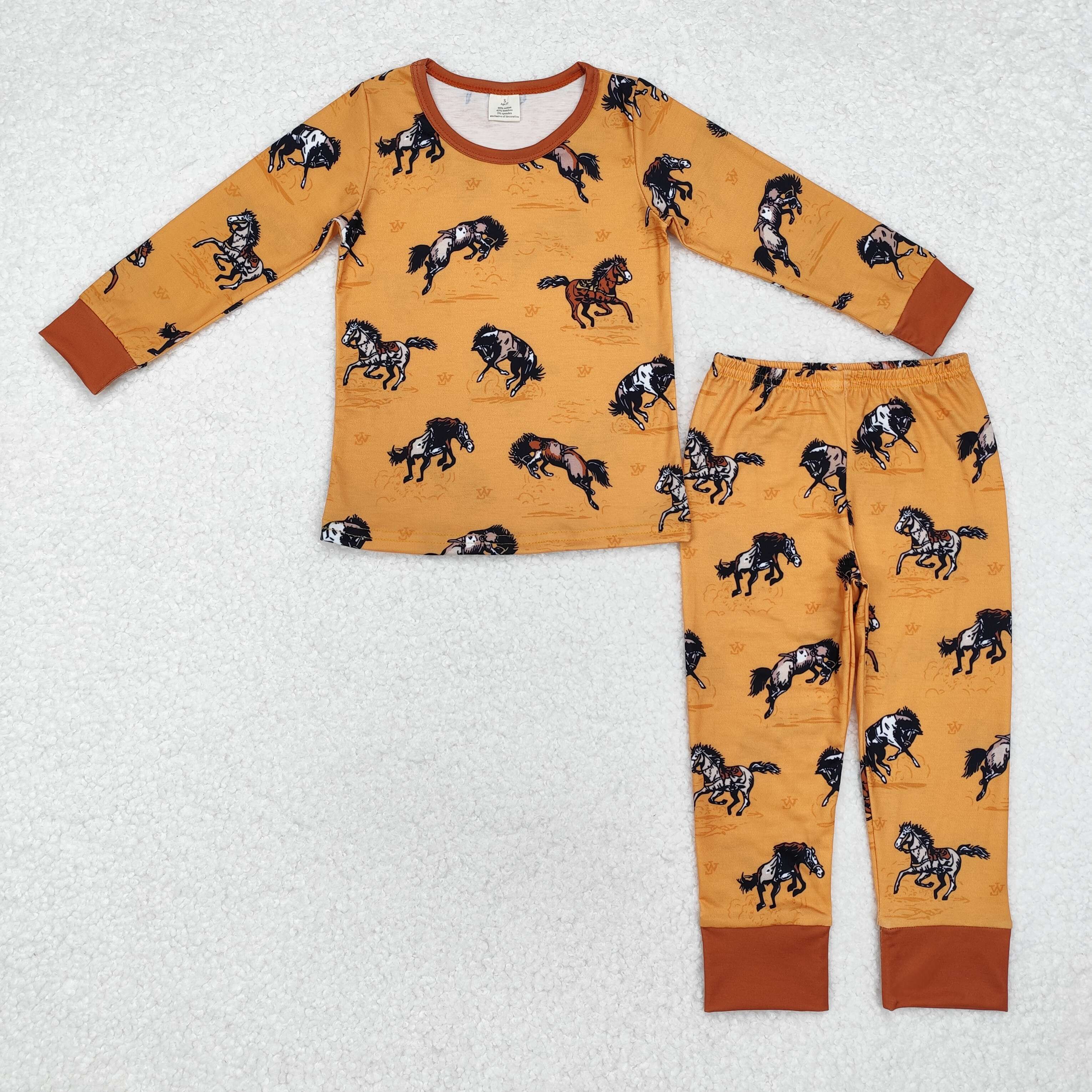BLP0899 RTS  toddler boy clothes cowboy boy winter clothes set-BAMBOO