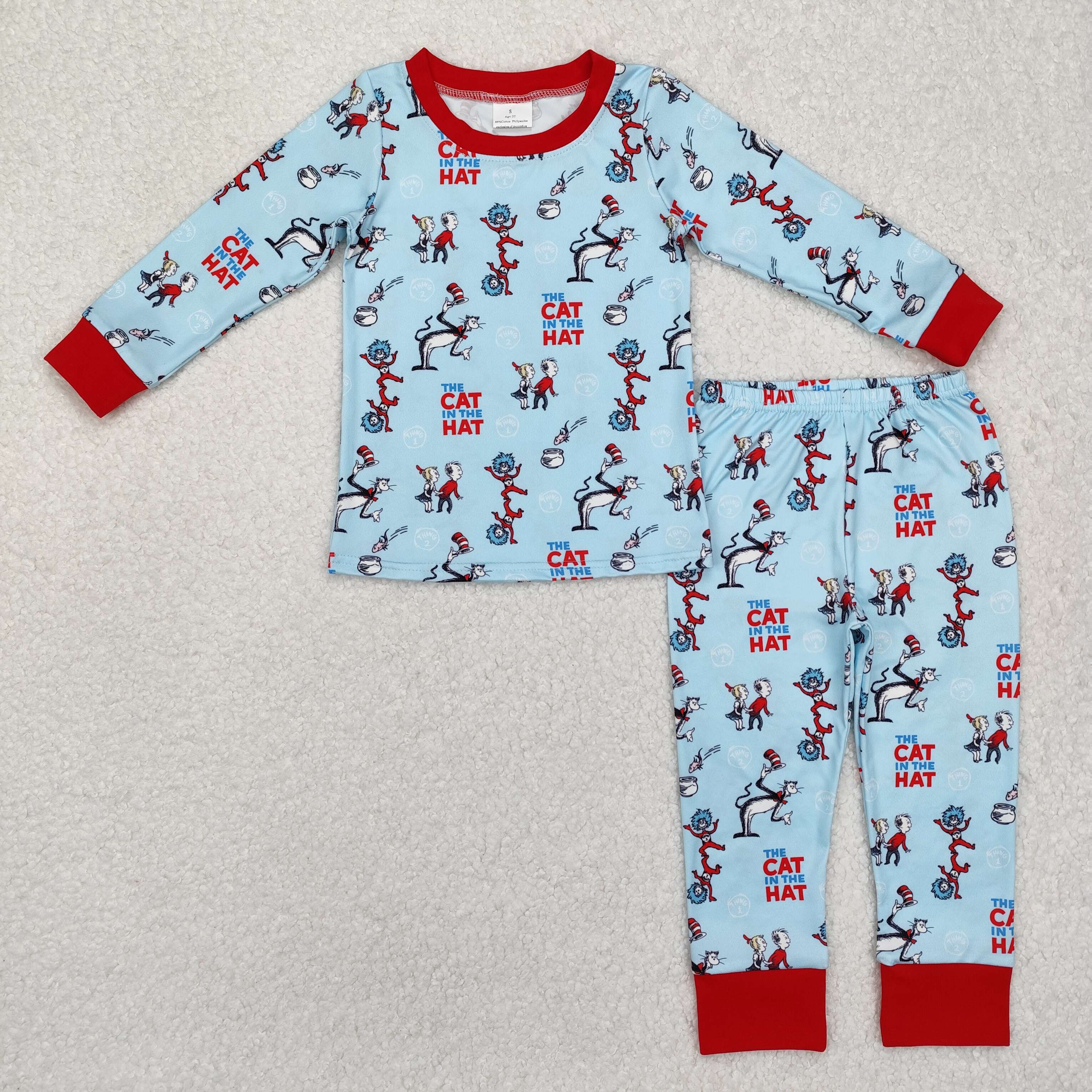 BLP1028 RTS  toddler boy clothes cartoon boy Dr. Su winter pajamas set
