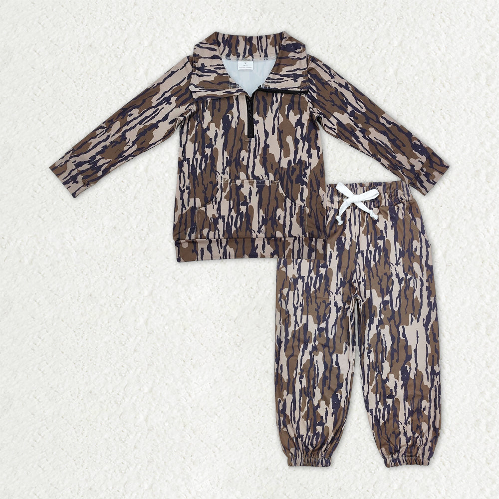 BLP1317 RTS toddler boy clothes camo boy winter outfit