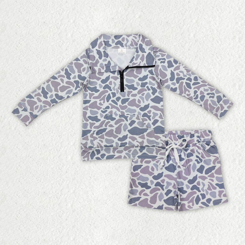 RTS BLS0007 boy clothes camo toddler boy fall outfit