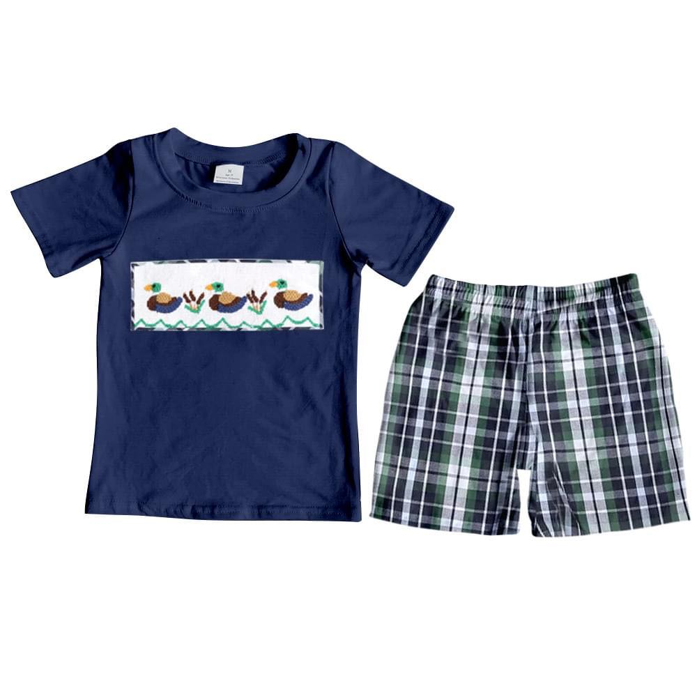 BSSO0128 baby boy clothes applique embroidery summer outfits embroidered-promotion 2025.6.14 $5.5
