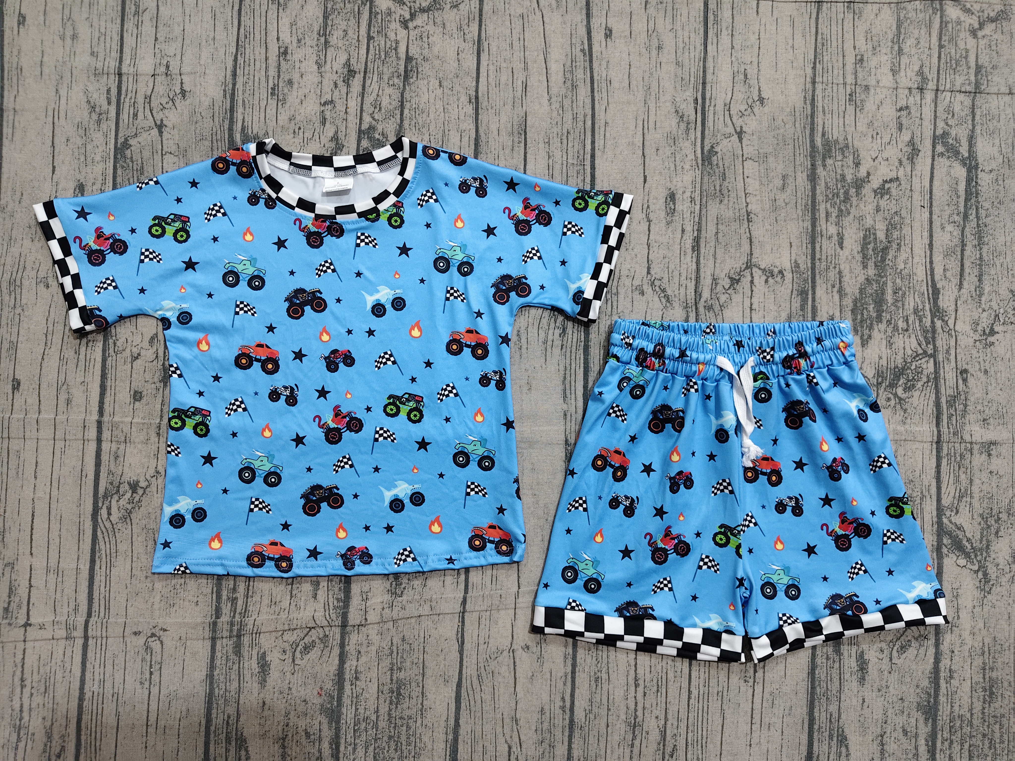BSSO1641 pre-order baby boy clothes car toddler boy summer outfit-real pic 2026.4.15 