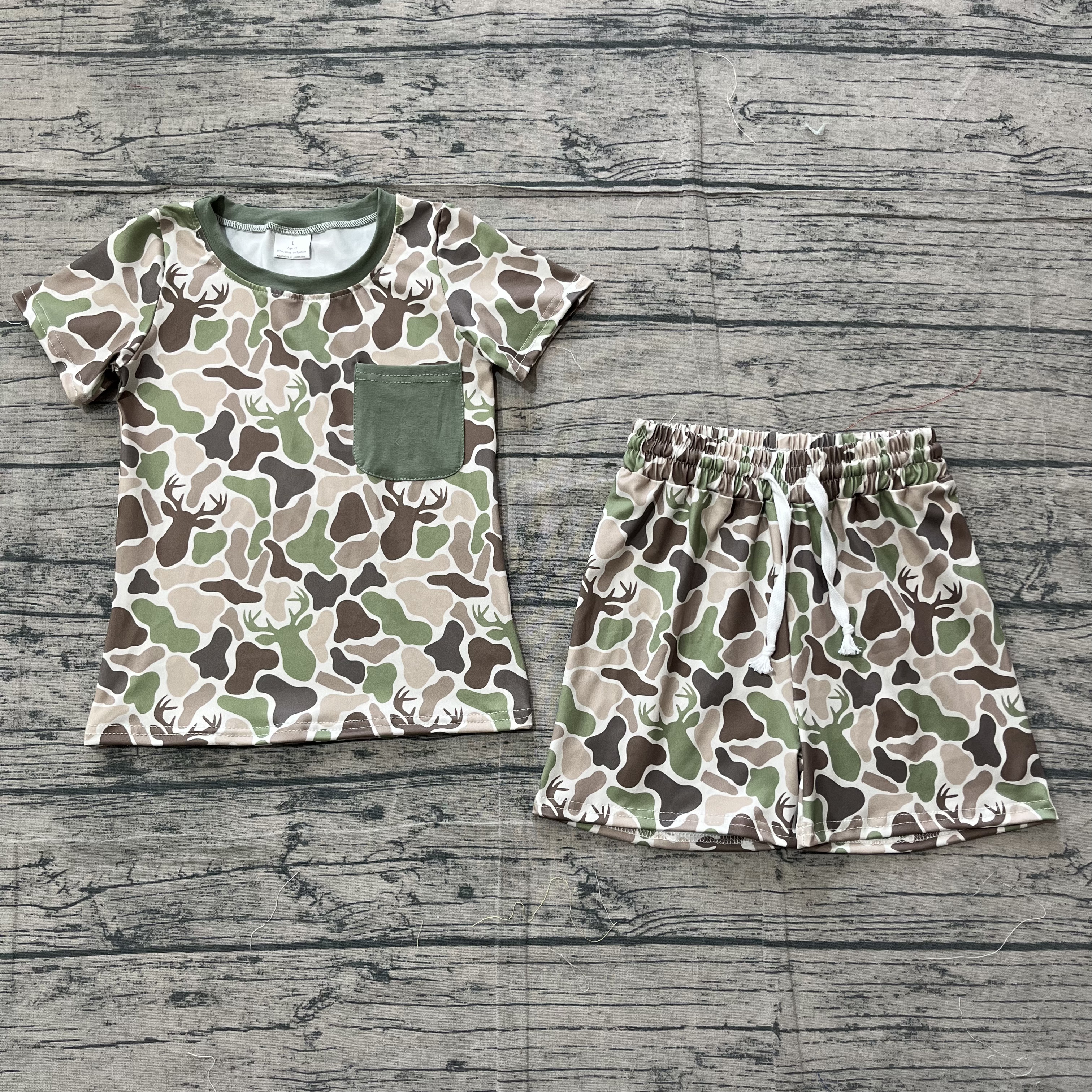 BSSO1792 pre-order baby boy clothes camo print toddler boy summer outfit-real pic 2026.3.14 