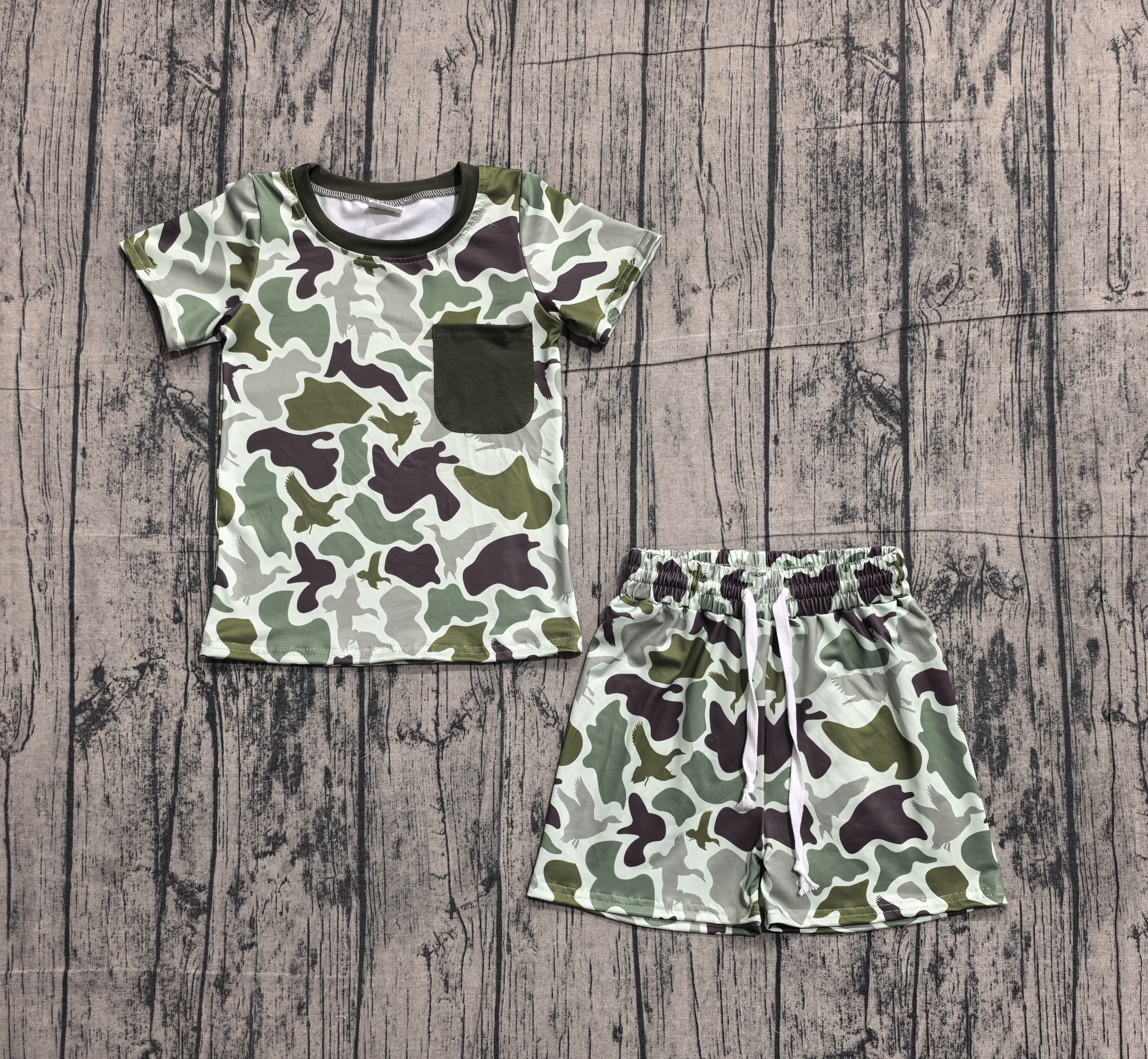 BSSO1793 pre-order baby boy clothes camo print toddler boy summer outfit-real pic 2026.4.1 