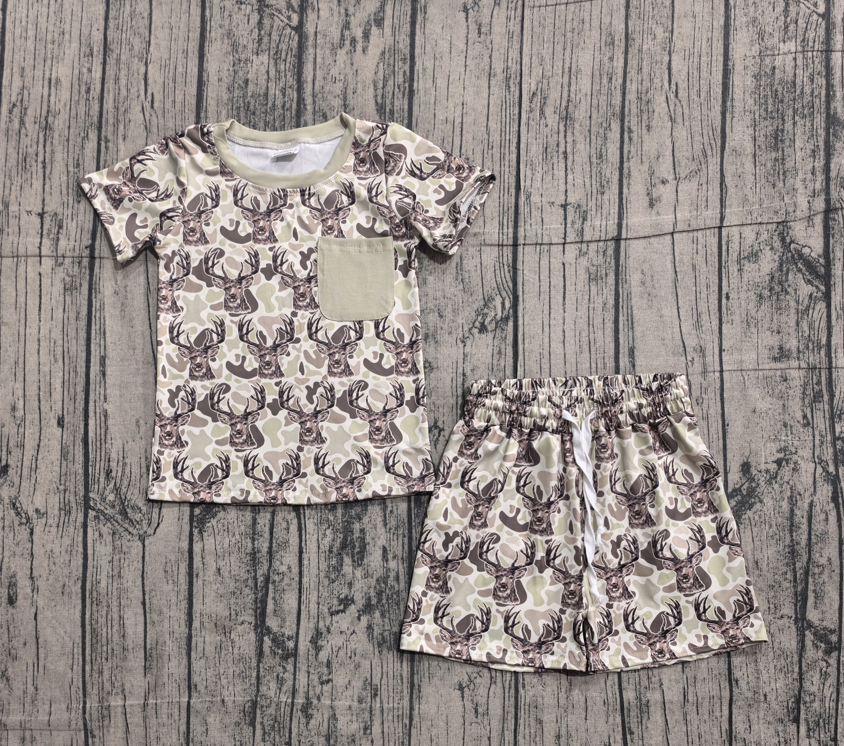 BSSO1794 pre-order baby boy clothes camo print toddler boy summer outfit-real pic 2026.3.27