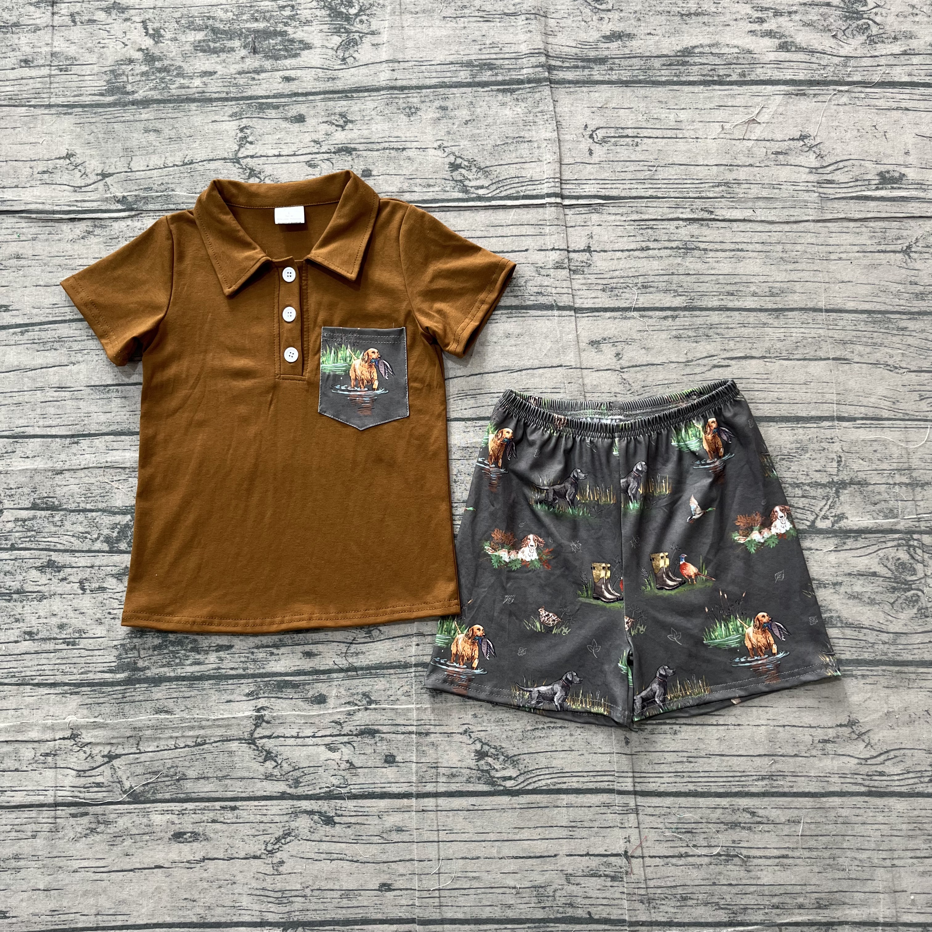 BSSO2014 pre-order kids clothes found print boys summer outfit-real pic 2026.5.4 
