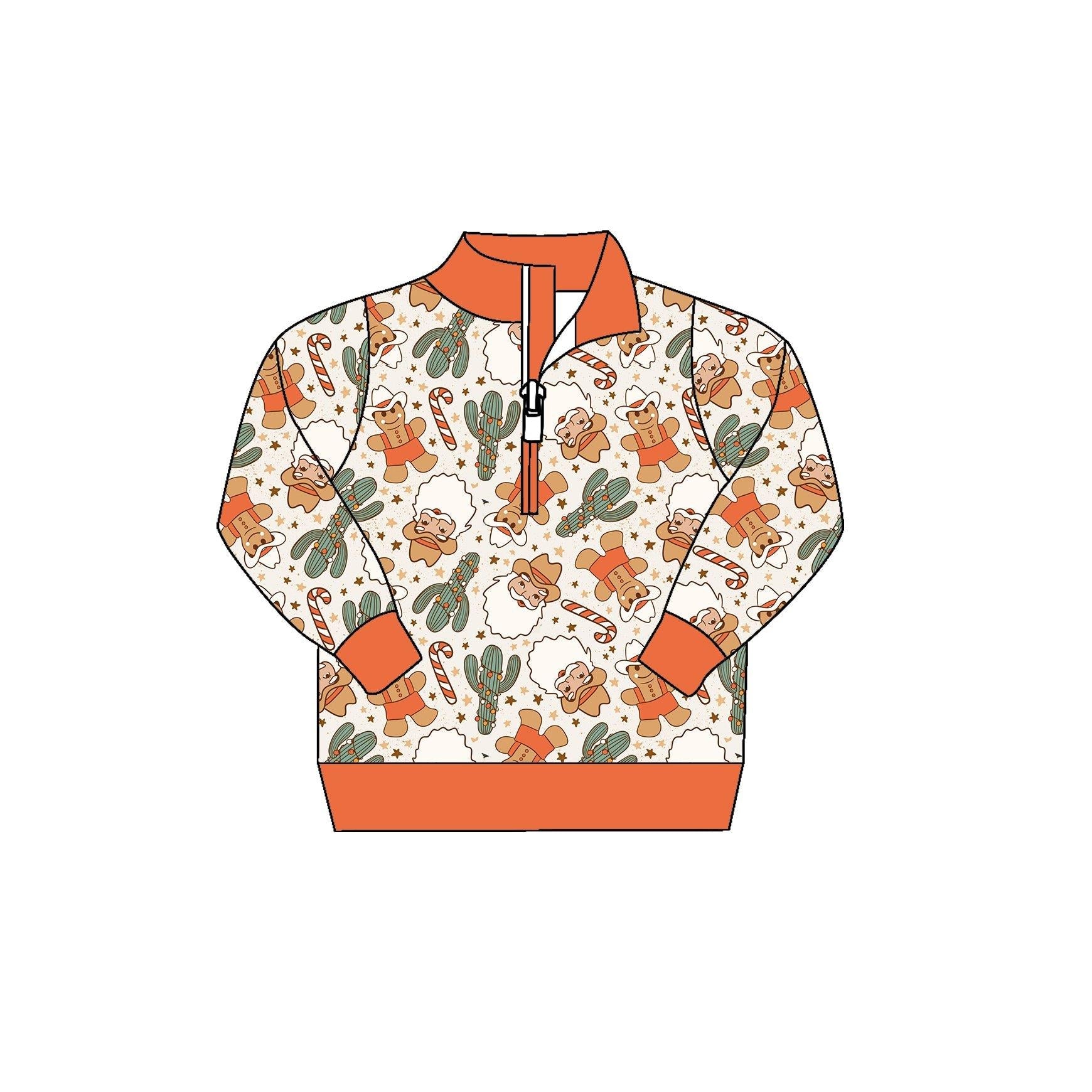 BT0068 baby boy clothes santa claus zipper shirt christmas clothes-promotion 2024.11.16 $5.5