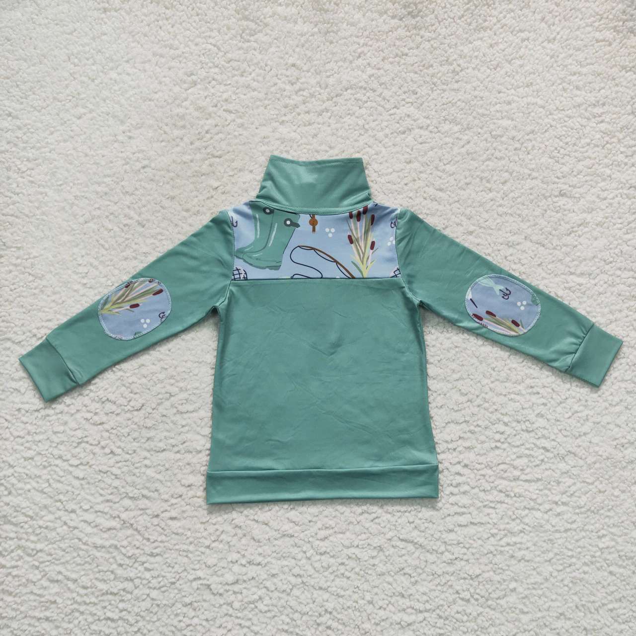 BT0335 toddler boy clothes fishing boy winter zipper top-promotion 2025.1.18 $5.5