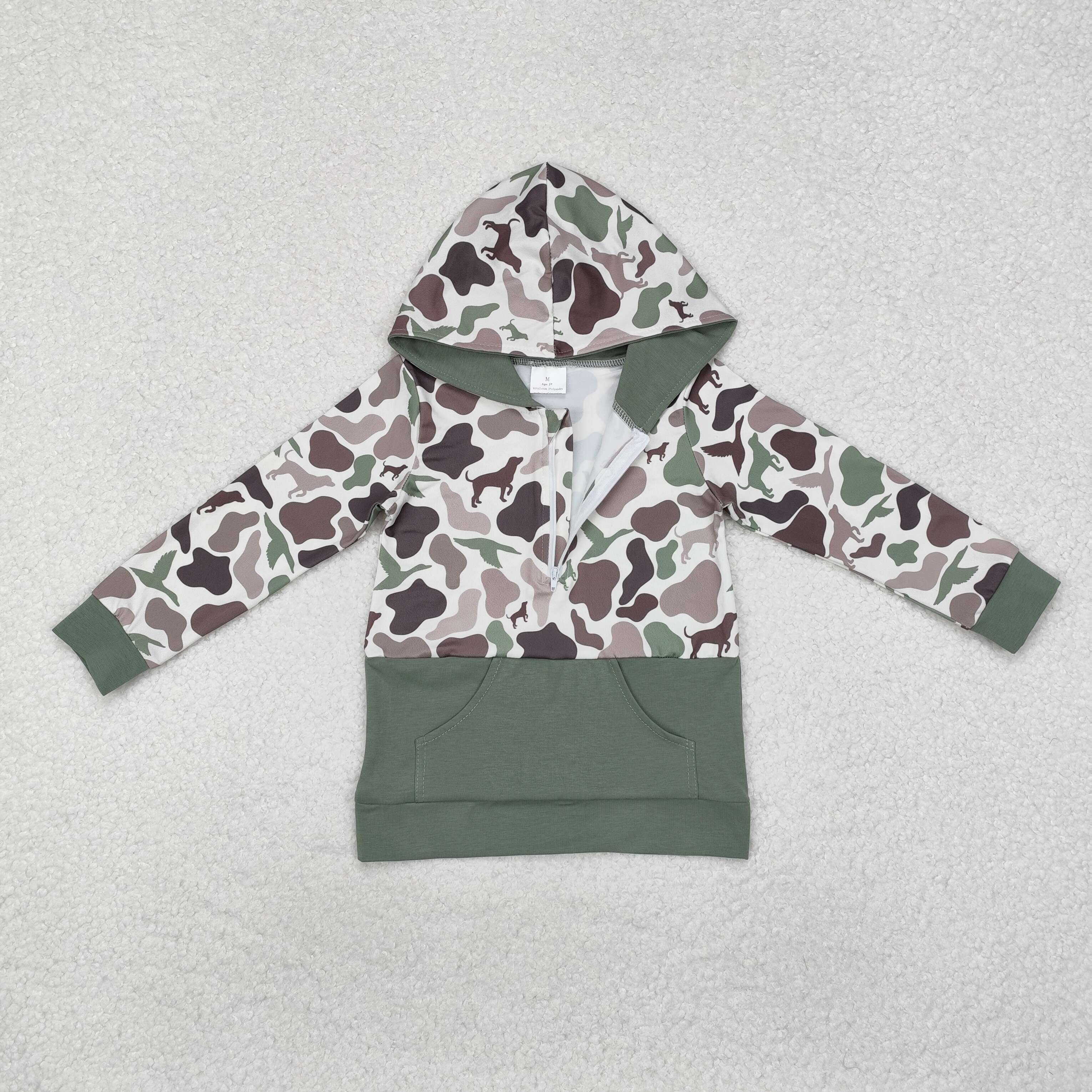 BT0914 RTS toddler boy clothes hunting camo boy winter top pullover