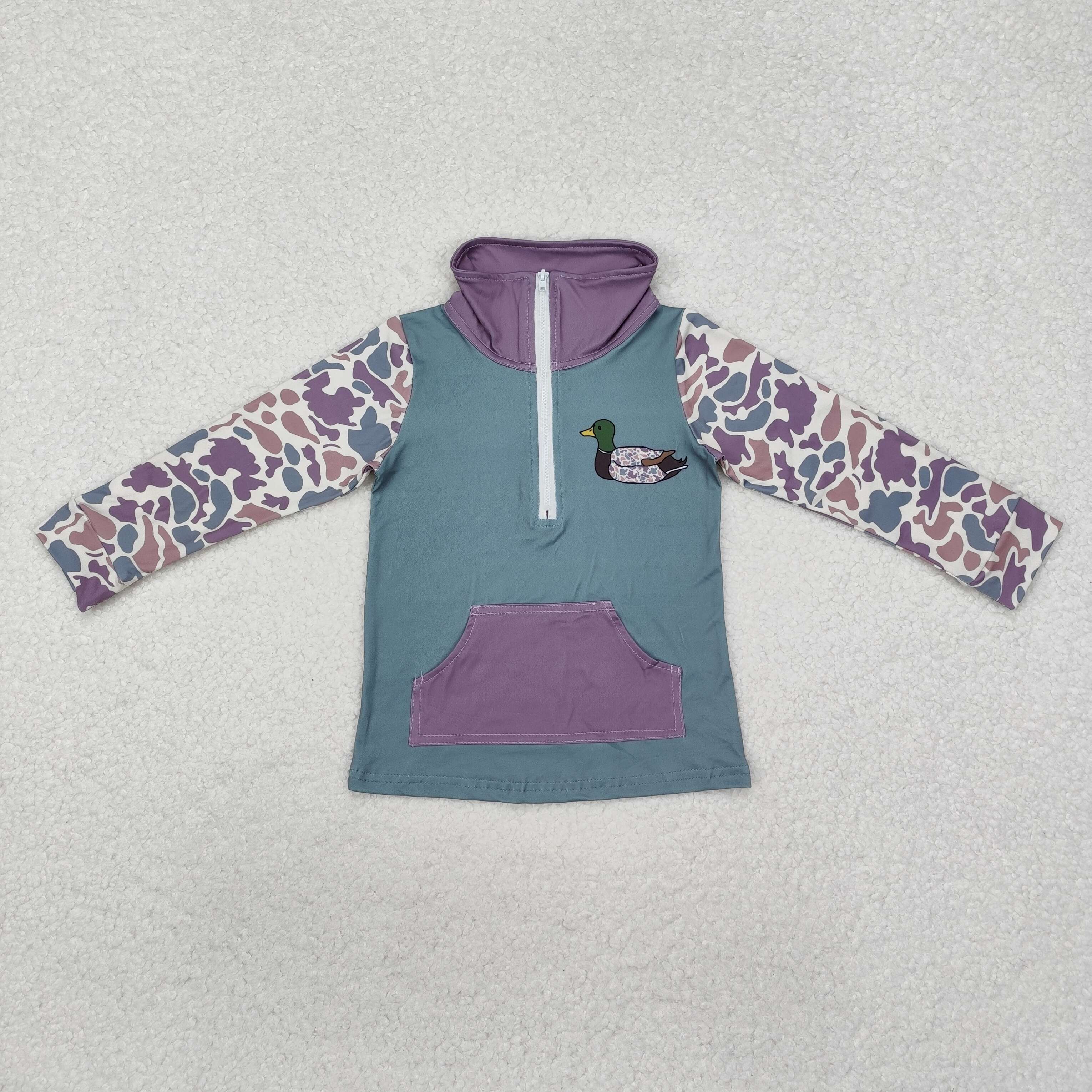 BT0928 RTS  toddler boy clothes mallard boy winter top pullover