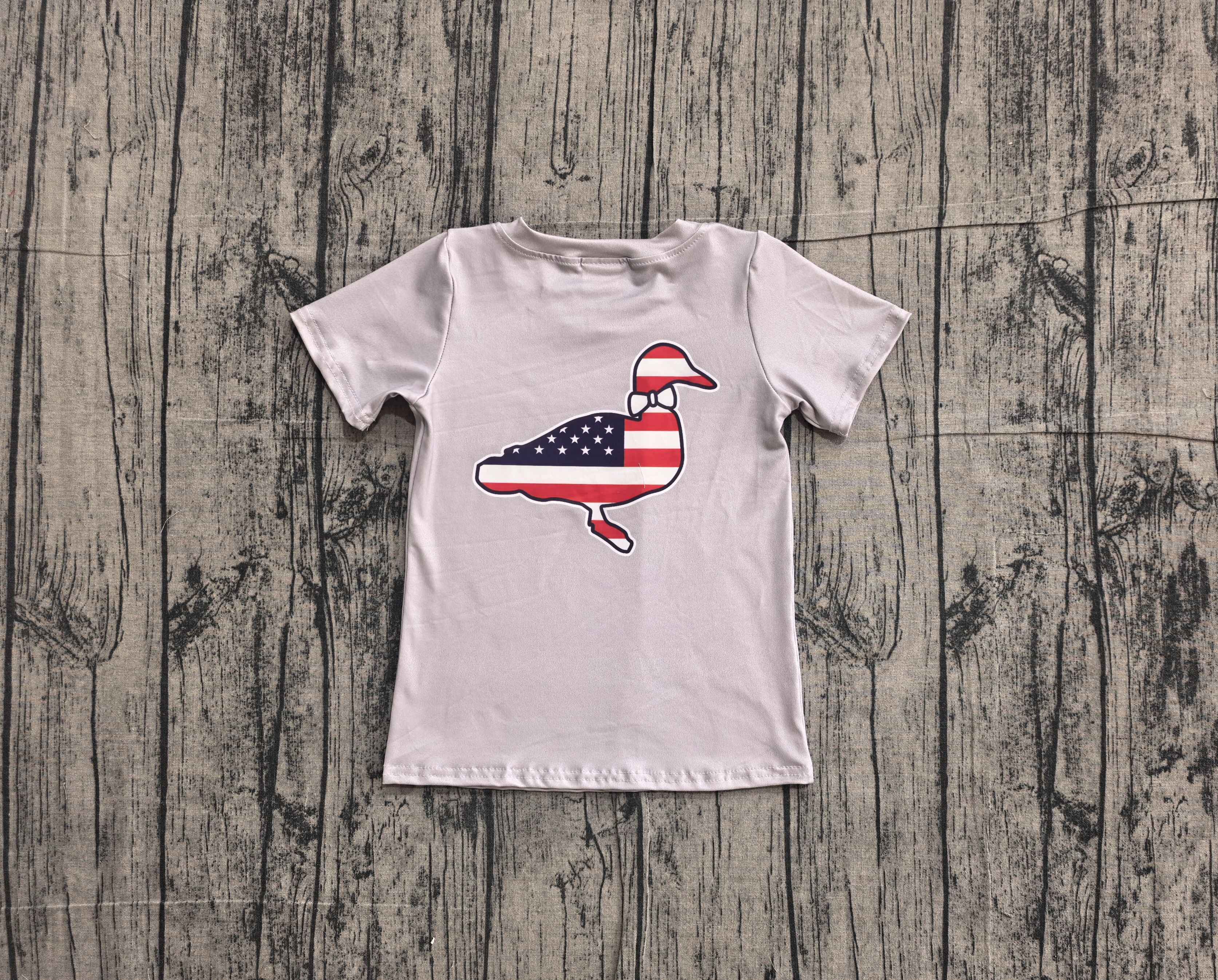 BT1199 pre-order  toddler boy clothes mallard boy 4th of July patriotic summer top shirt-real pic 2026.5.7 