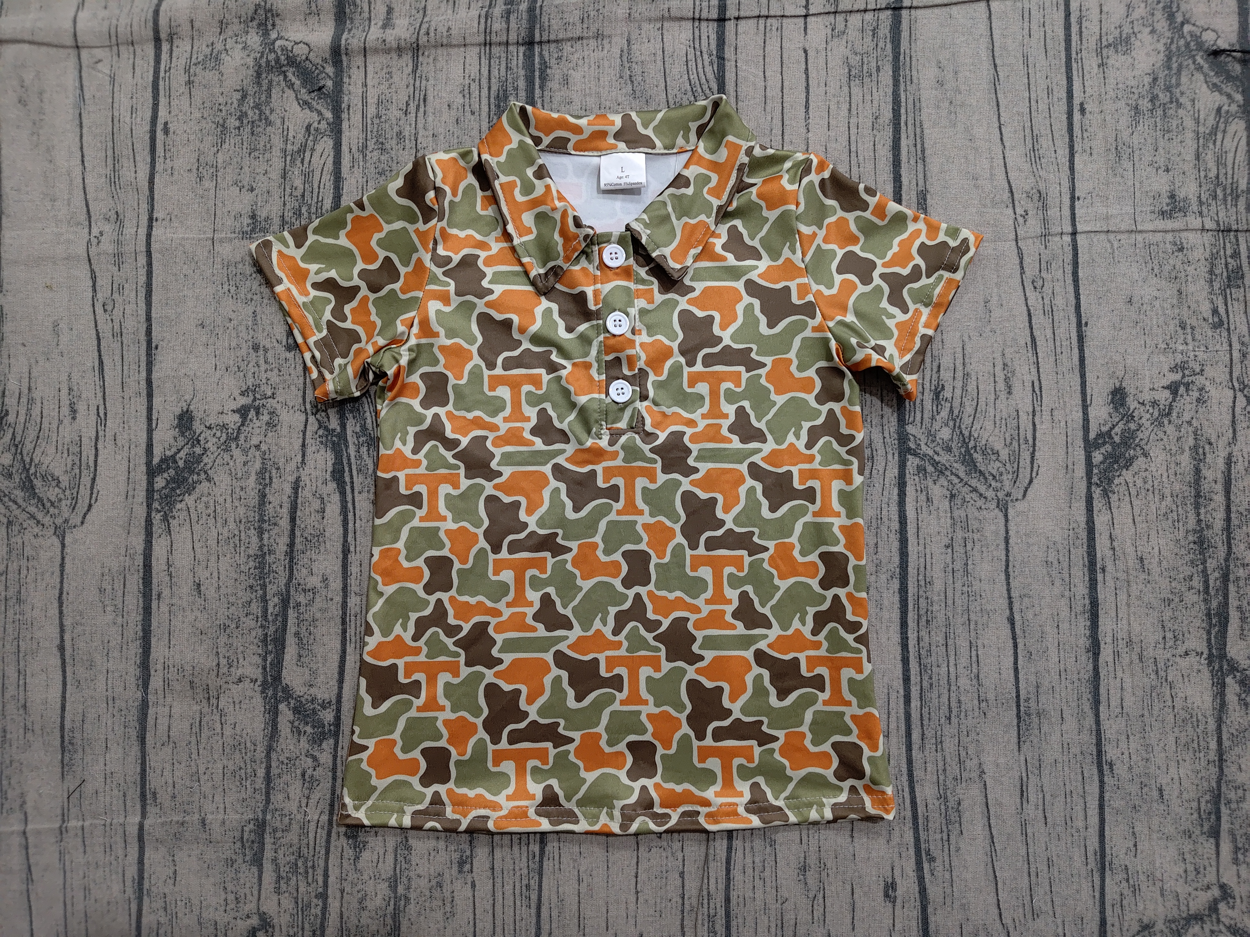 BT1696 pre-order  toddler boy clothes state camo print boy summer top shirt-real pic 2026.3.30 